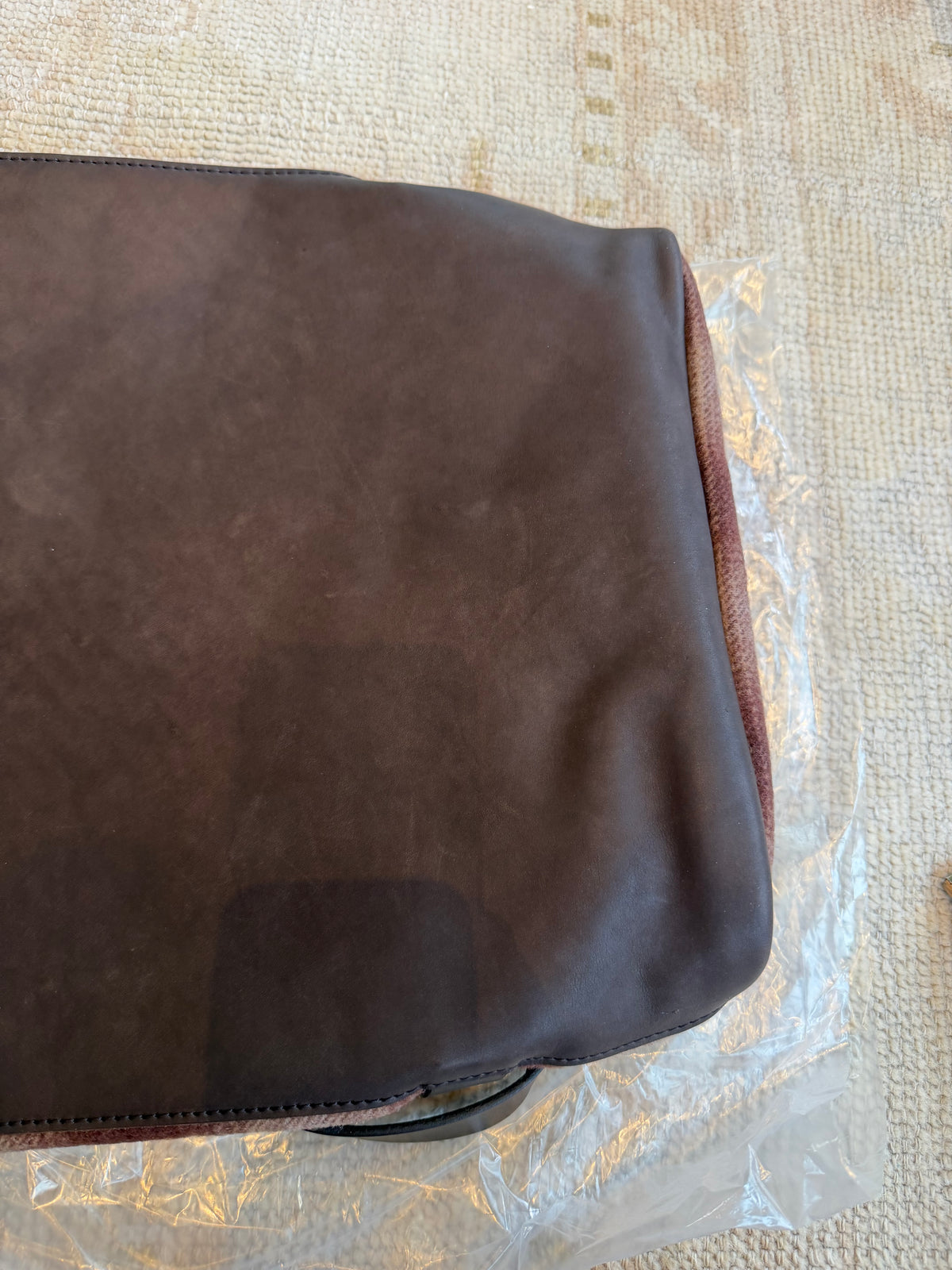 Rare Filson Mackinaw Wool Duffle Medium Brown Tan Ombre Wool and Leather NWT Made in USA - 20286180