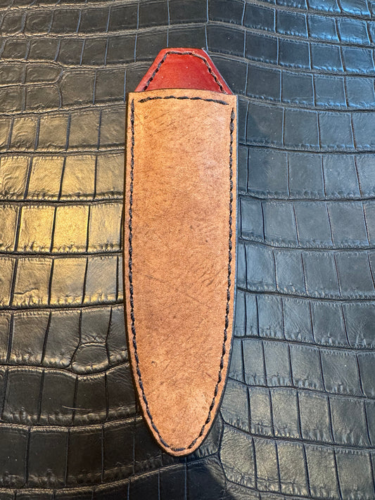 Randall Model “Gambler” 4 Inch Sheath in Exotic Grey Hippo by Treeman. (Sheath only)