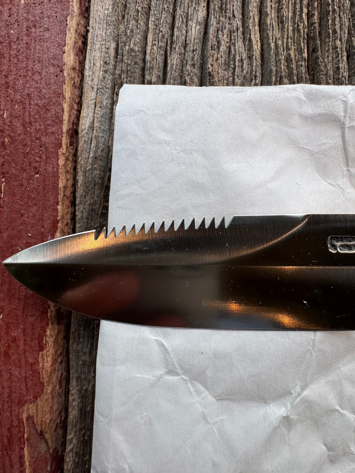 New in Paper Randall Knife Model Combat Companion Black Micarta Handle Stainless Steel, NSH and Sawteeth.