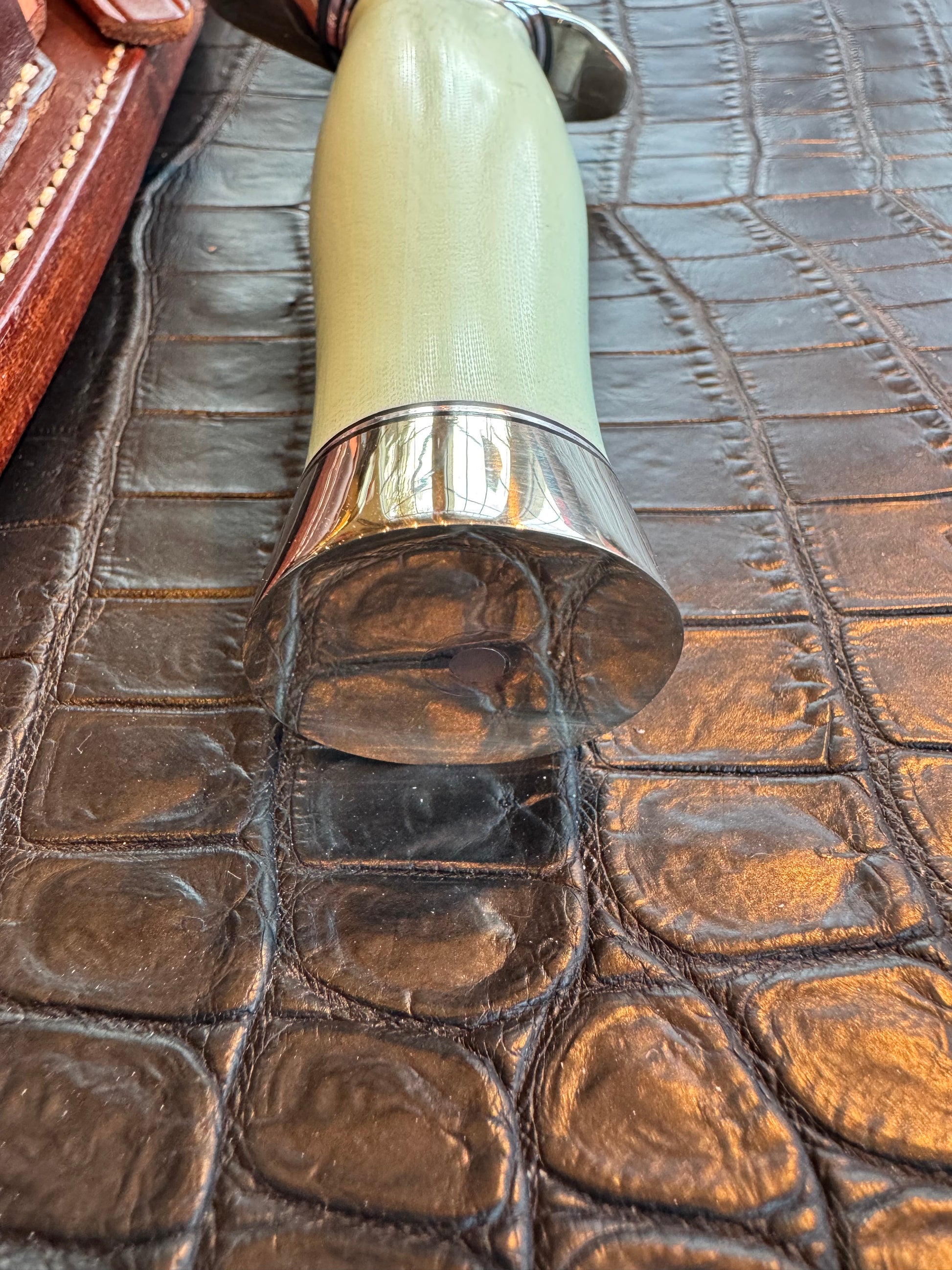 New Randall Knife Model 1-6 Tiffany G-10 Nickel Hilt Stainless Rare