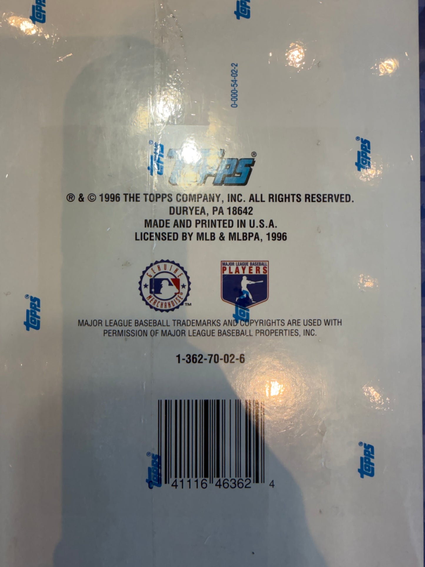 1996 TOPPS BASEBALL SERIES 2 FACTORY SEALED HOBBY BOX 36 PACKS MANTLE INSERTS REFRACTOR