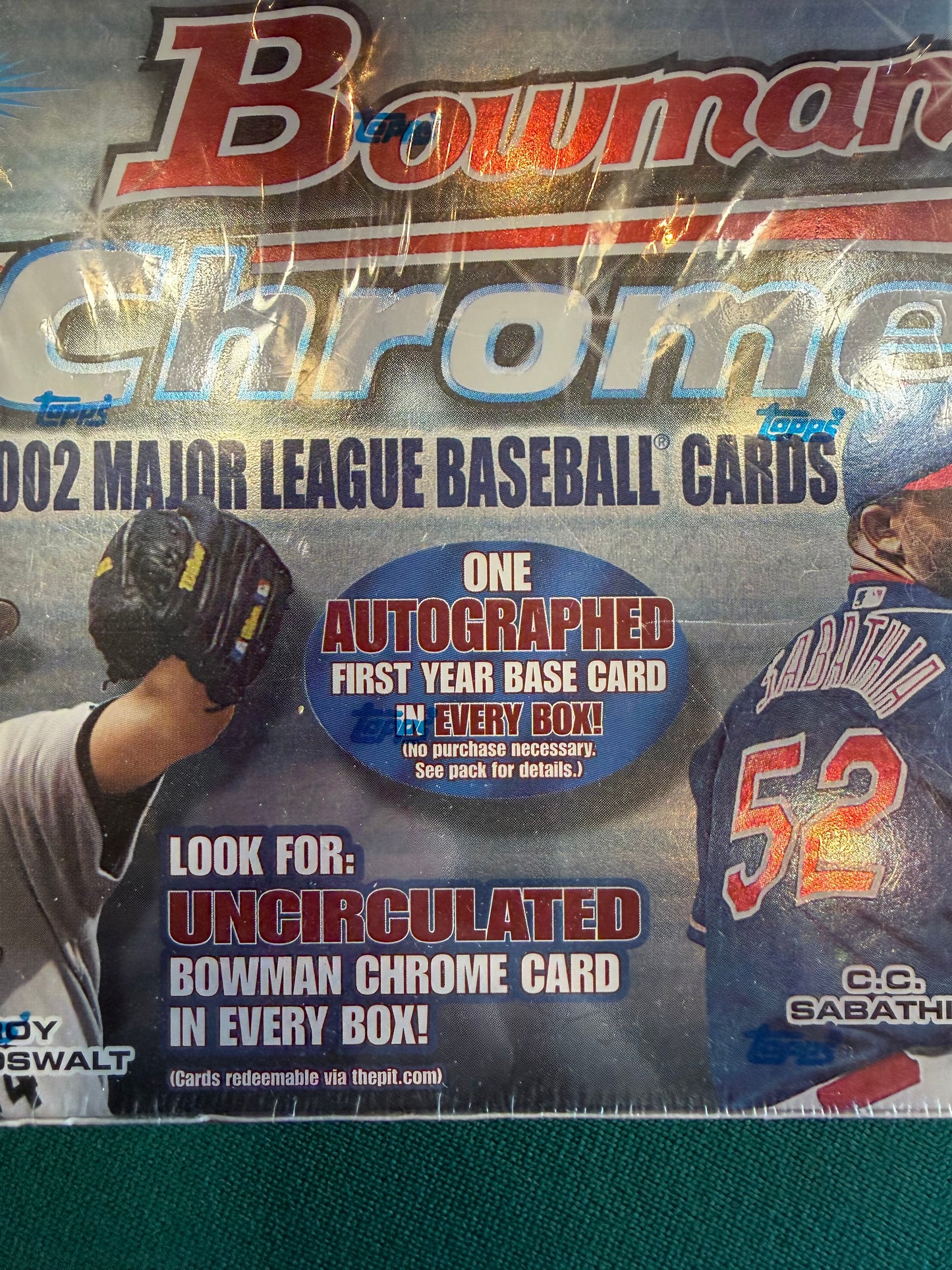 2002 Bowman Chrome Baseball Sealed Hobby Box...Mauer Auto RC?...Votto RC? FACTORY SEALED HOBBY BOX