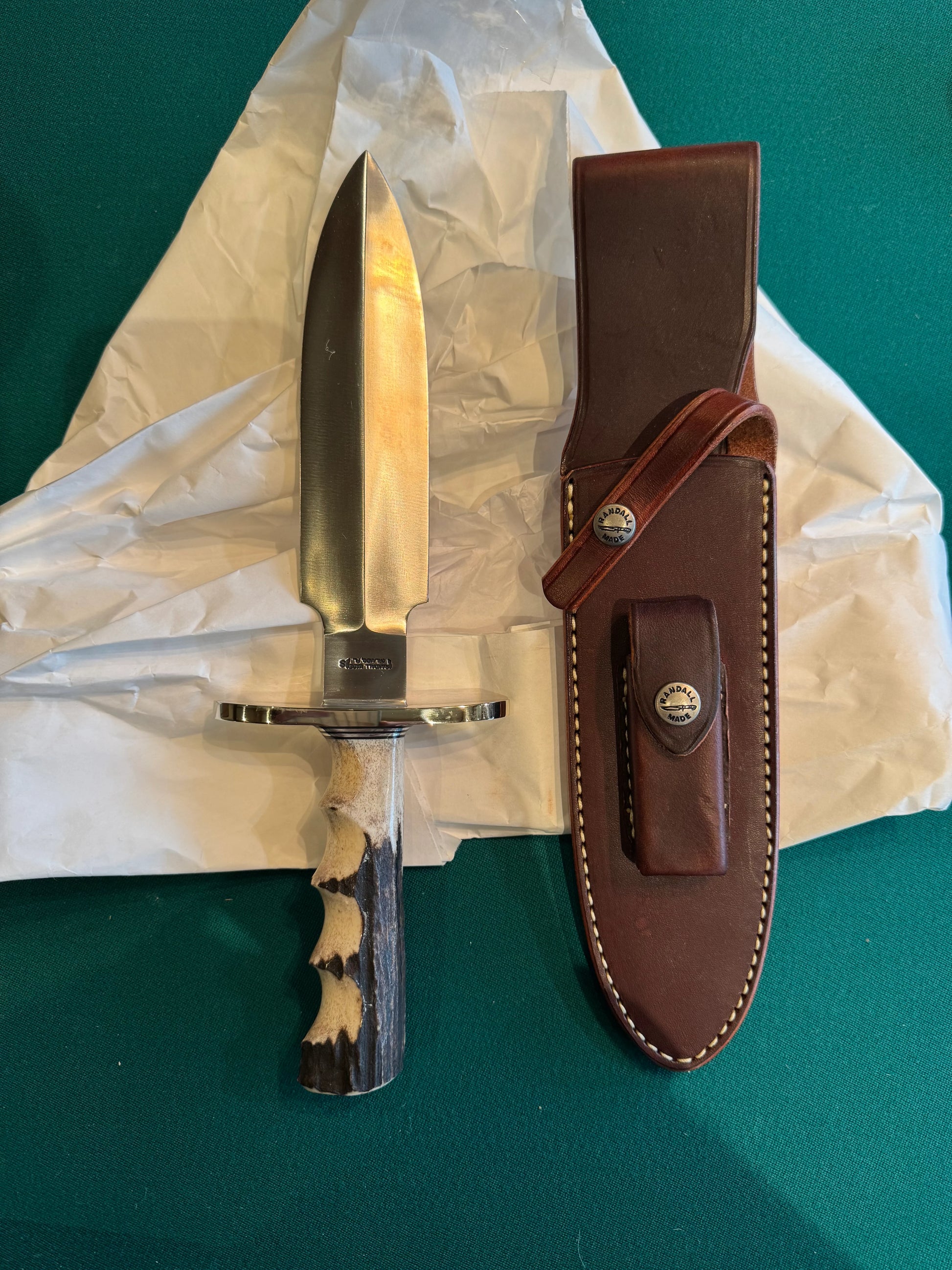 Randall Clinton Special Knife Stag Handle New in Paper