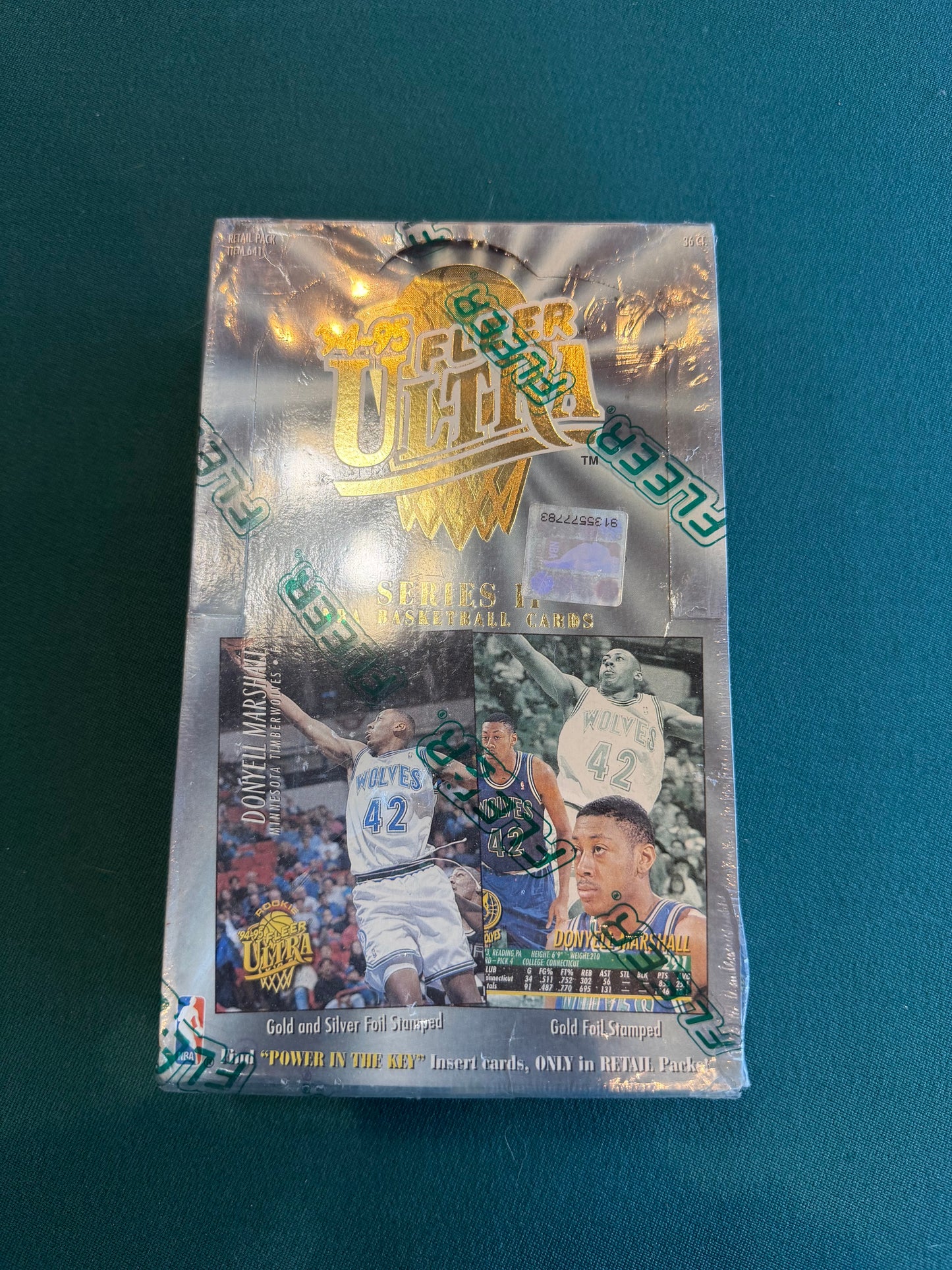 1994-95 Fleer Ultra Series 2 Basketball 36ct Retail Box Power In The Key Box - Factory Sealed