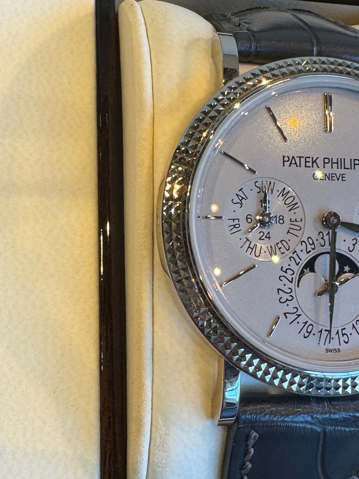 Patek Philippe Perpetual Calendar Grand Complications Perpetual Calendar 5139G-001 Matte Grey Strap like new.