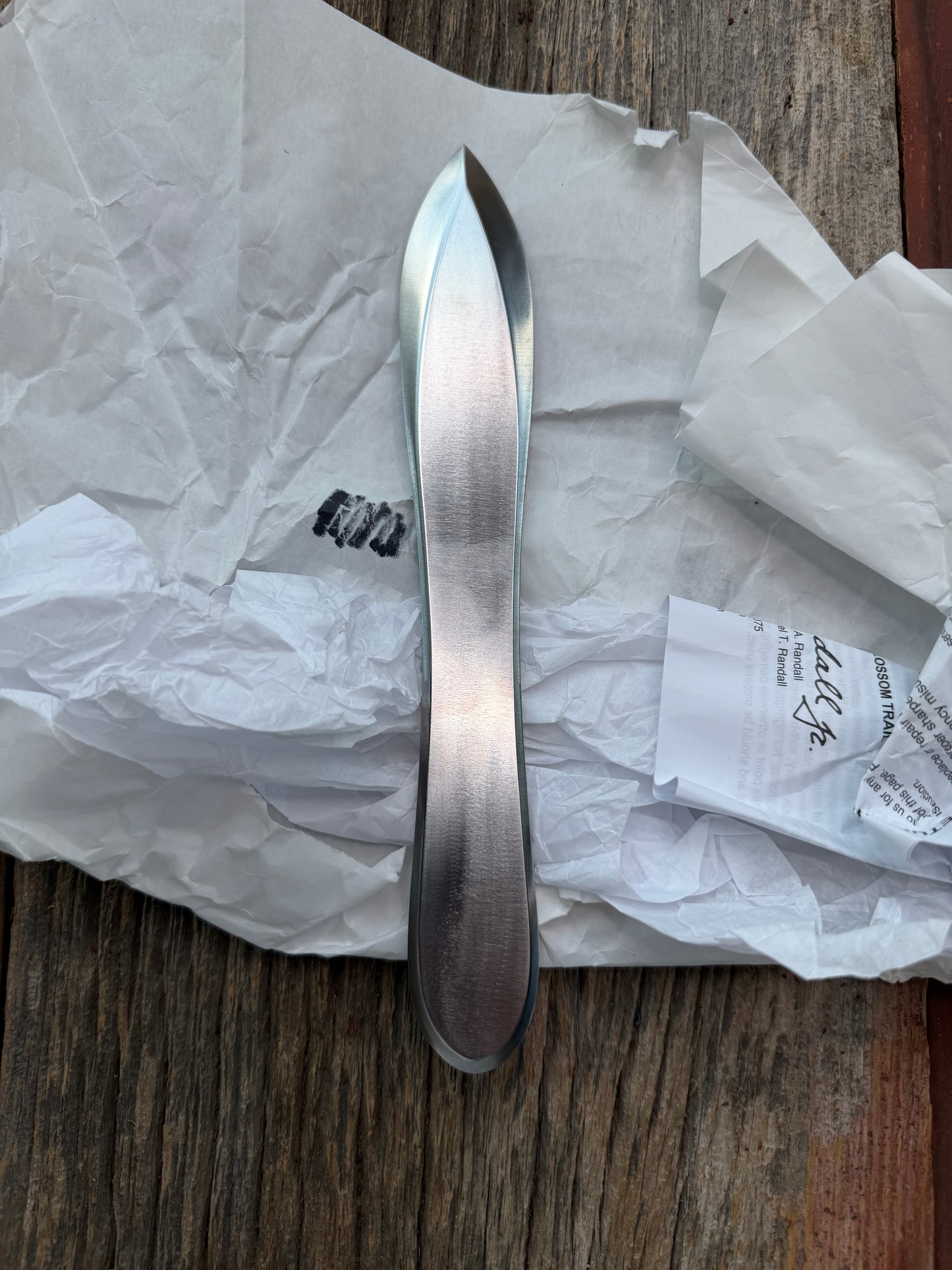 New in Paper Randall Knives Model 9-10 Pro Thrower