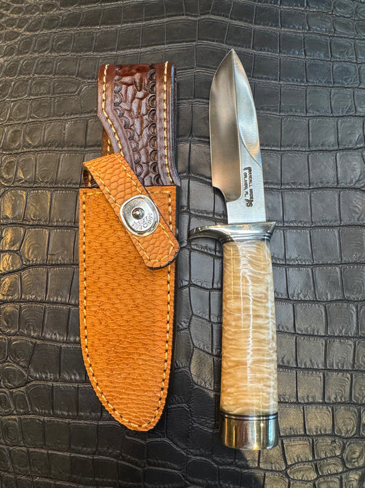 Randall Model 23 Sheath Straight Hilt in Exotic Beaver Tail by Treeman. (Sheath only)