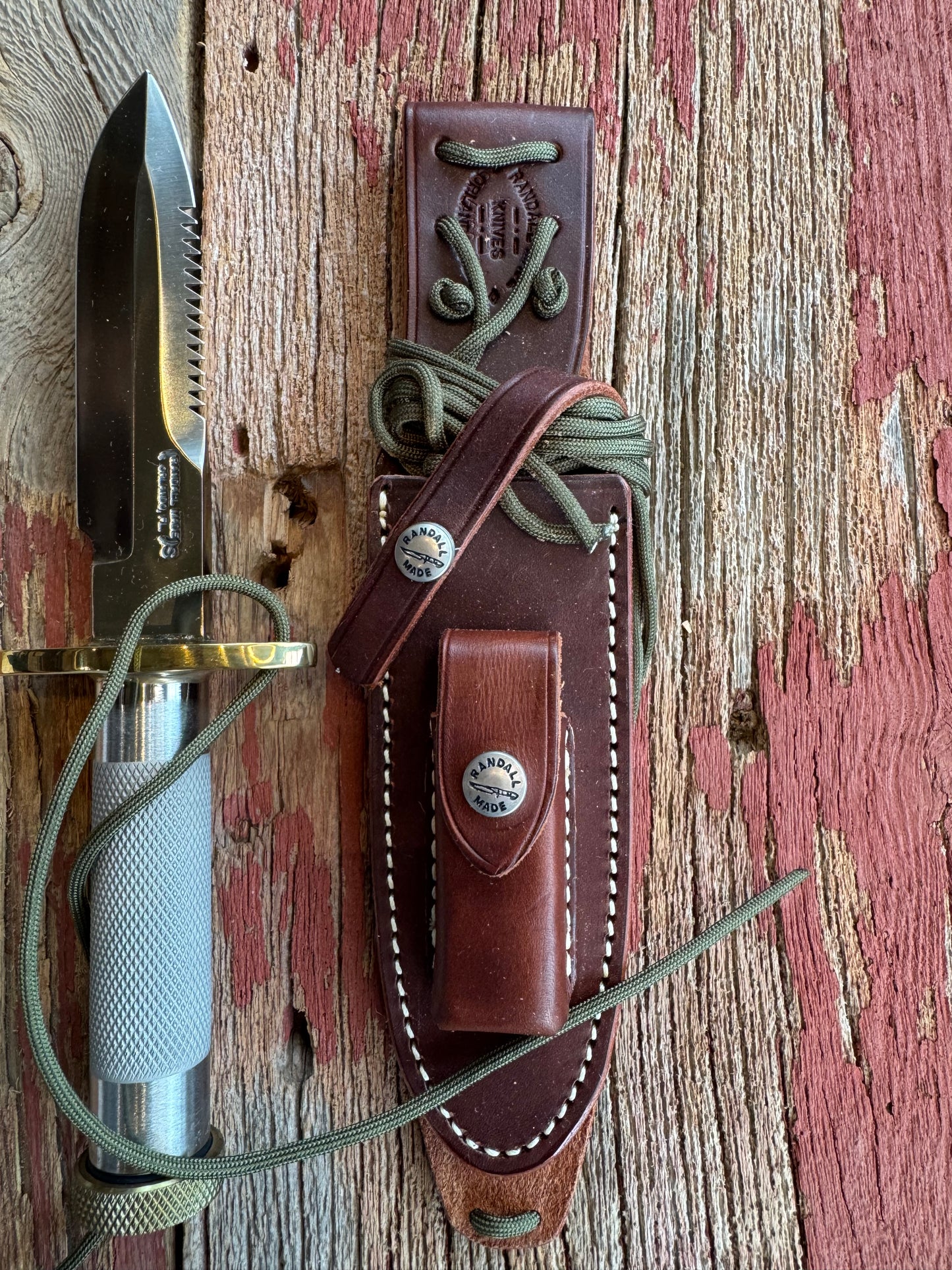 New in Paper Randall Knife Model 18-5.5 Stainless Steel Compass New