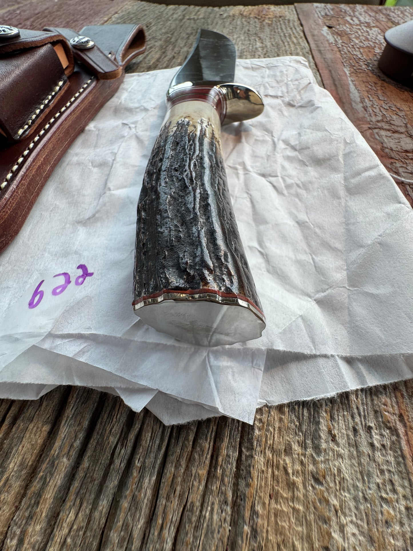 New in Paper Randall Knife Model 27 Trailblazer Stag Handle Stainless Steel, NSH and butt cap, 13 Spacer option.