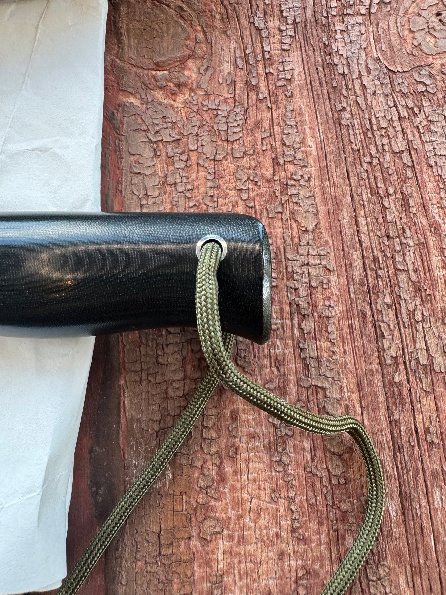 New in Paper Randall Knife Model Combat Companion Black Micarta Handle Stainless Steel, NSH , Lanyard, Nickel Silver Double Hilt.