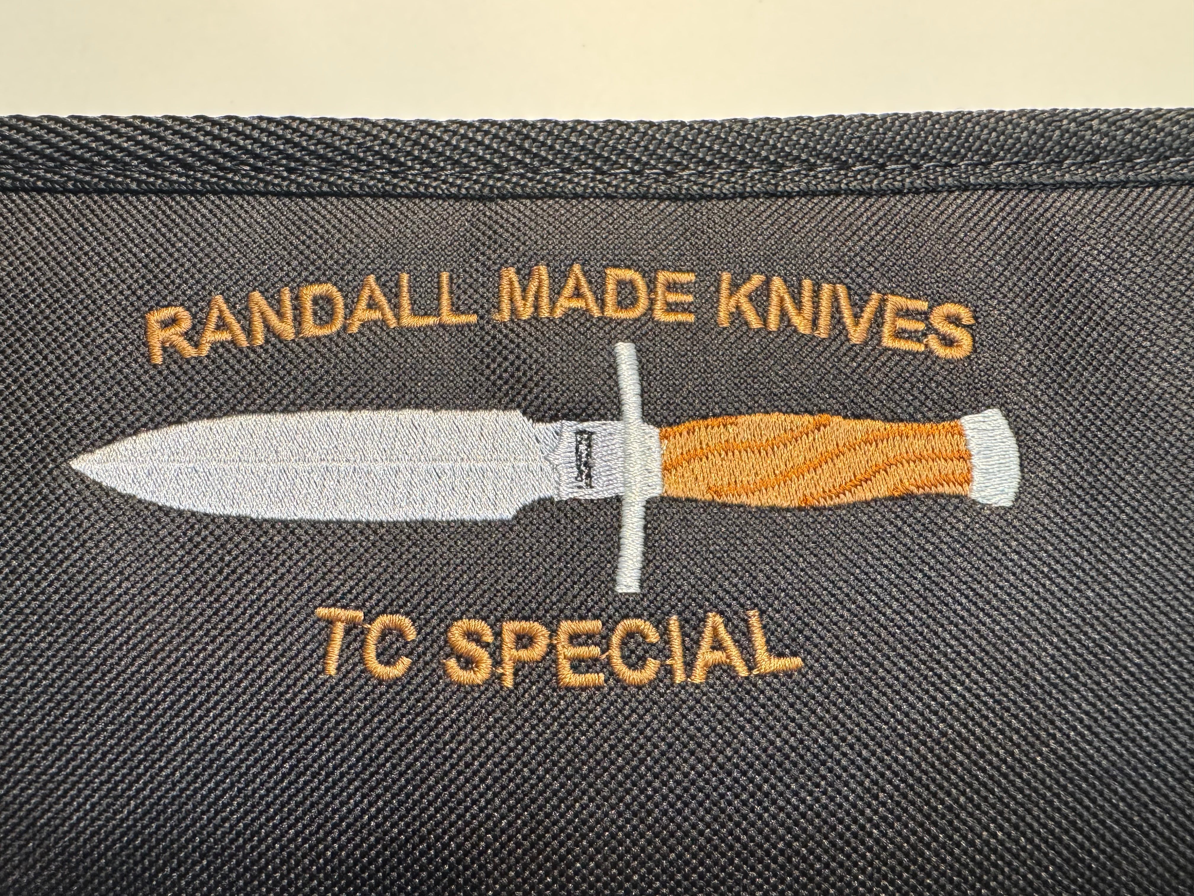 New Robbins Custom Knife case Randall Clinton Special TC Silk threadin ...