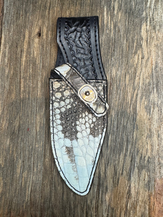 Randall Model 19-5 Exotic Natural Crocodile Sheath from Treeman.