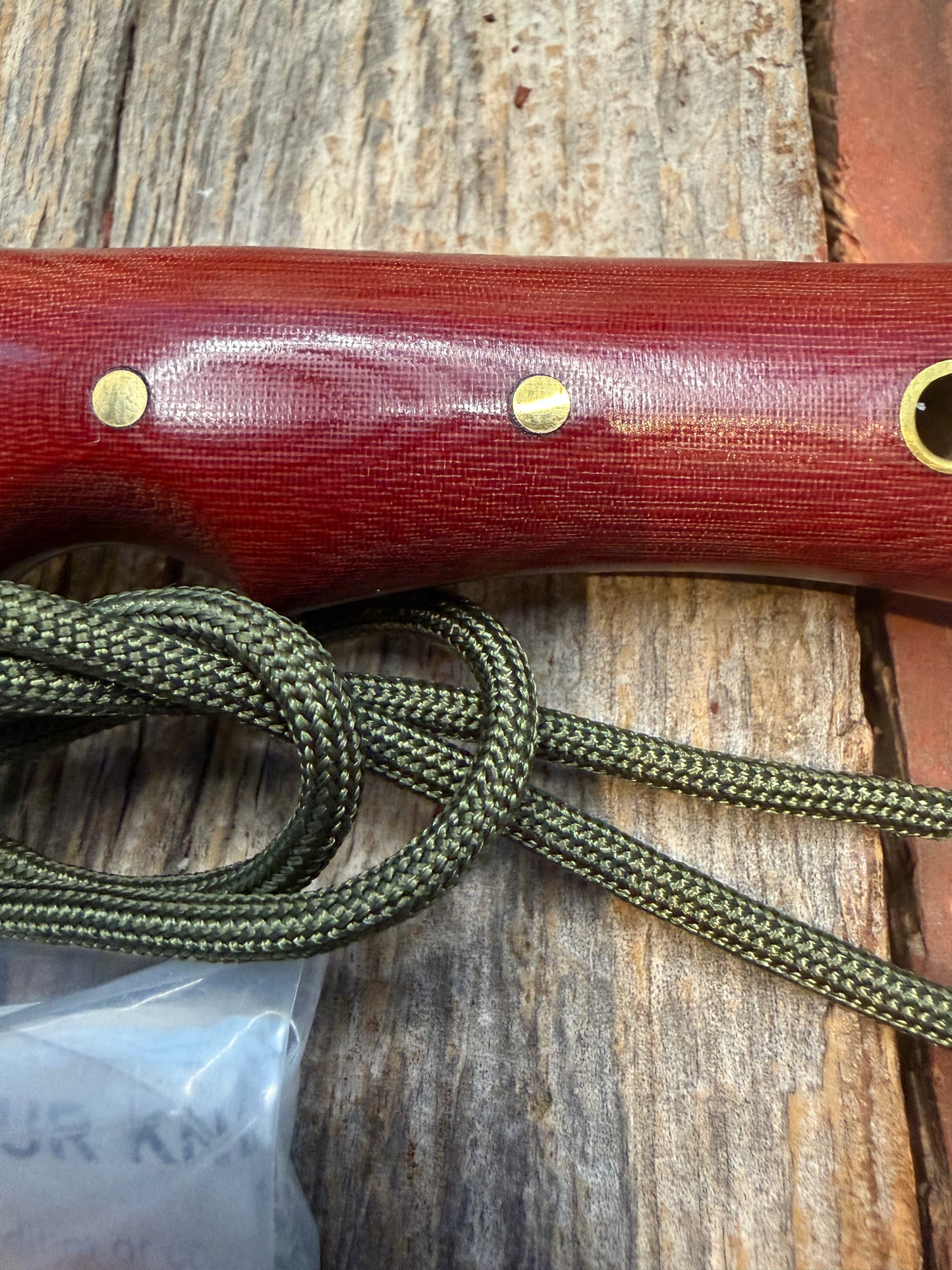 Randall Knife Model 10-3 Fisherman Red Micarta Stainless Steel