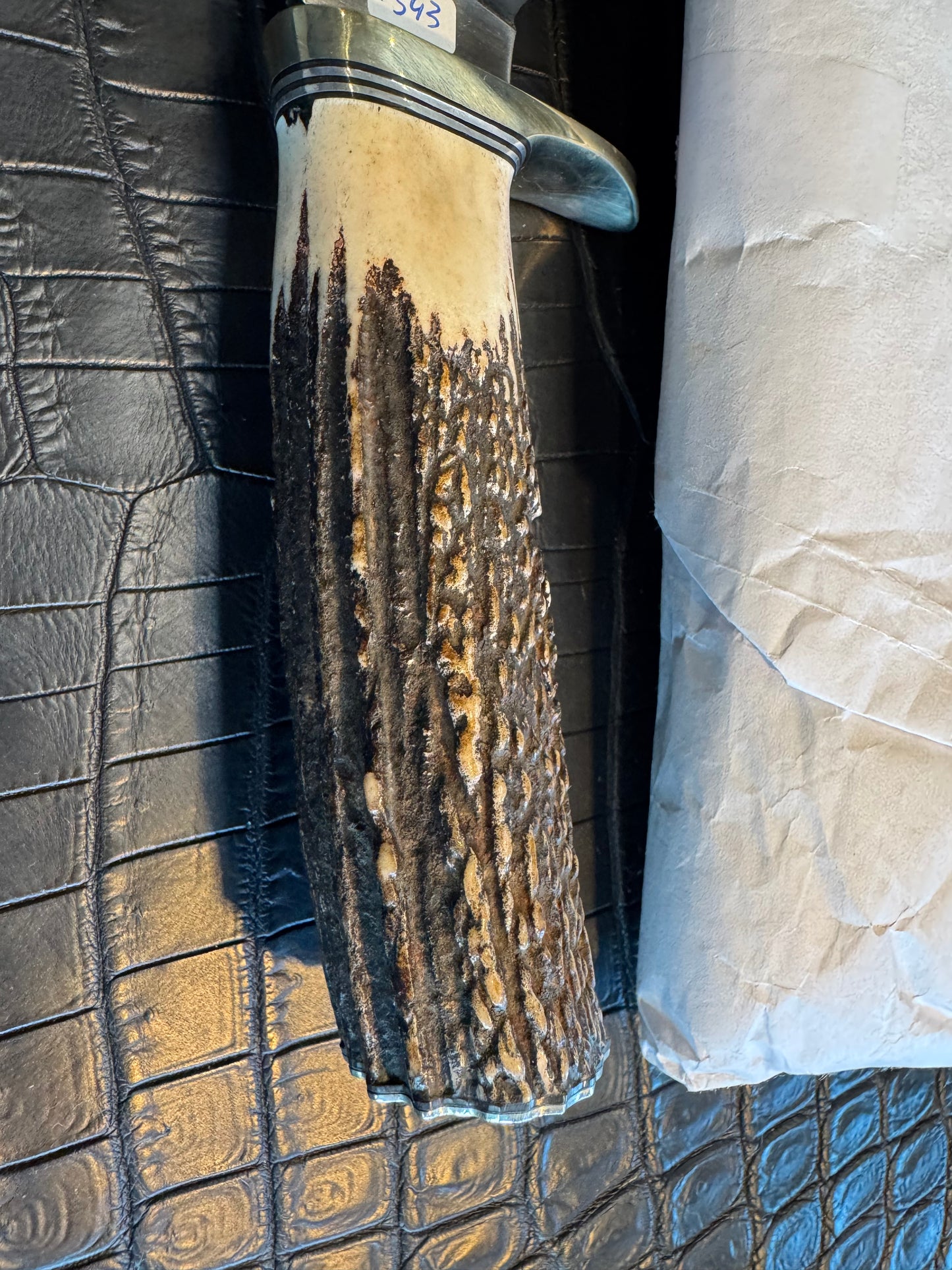 Randall Model 19-5 in very nice Stag. Nickel Silver Single Hilt and butt plate.