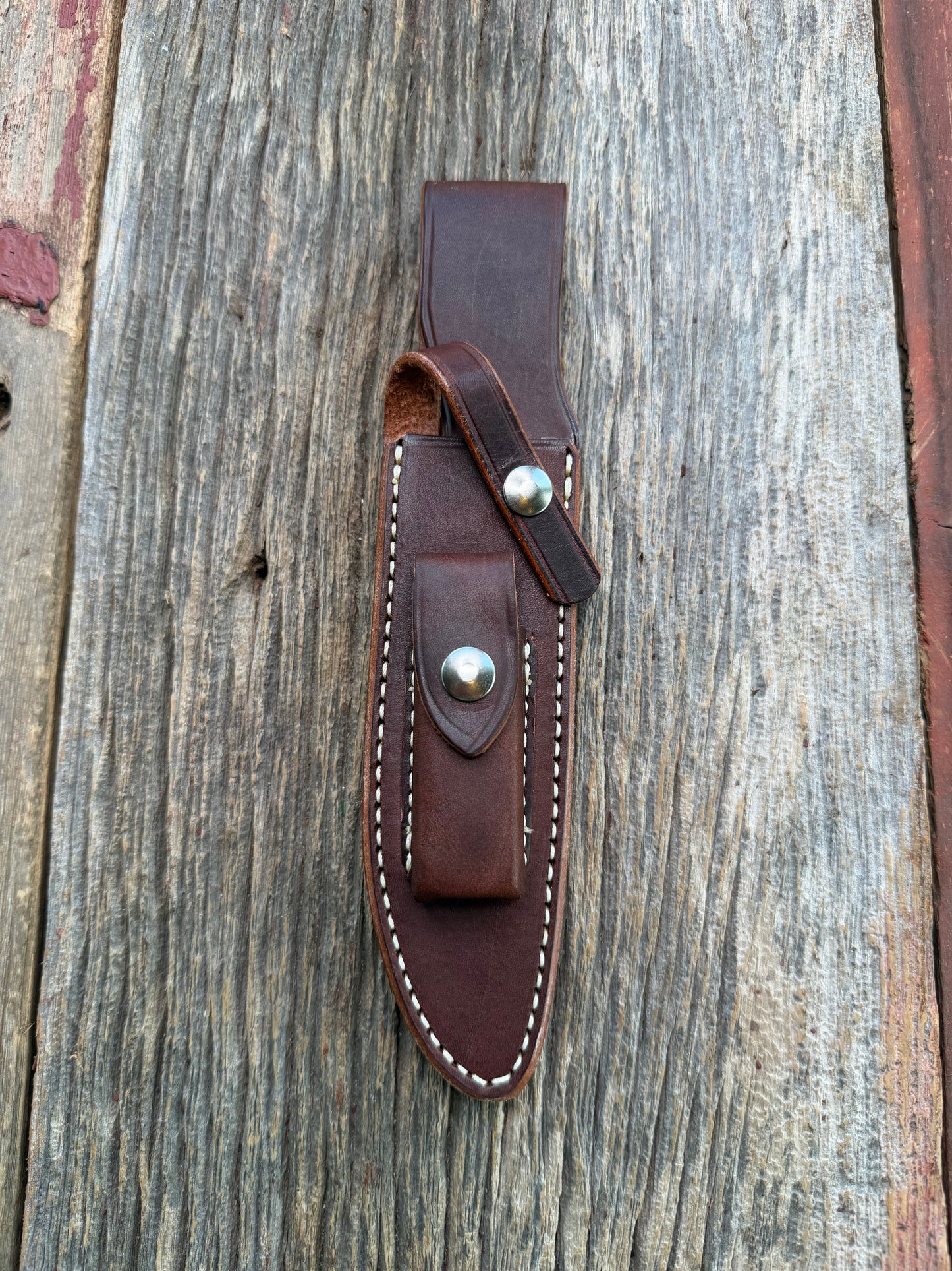 New Randall Sullivans by Gutcher Leather Knife Sheath Model 1-6 with Stone