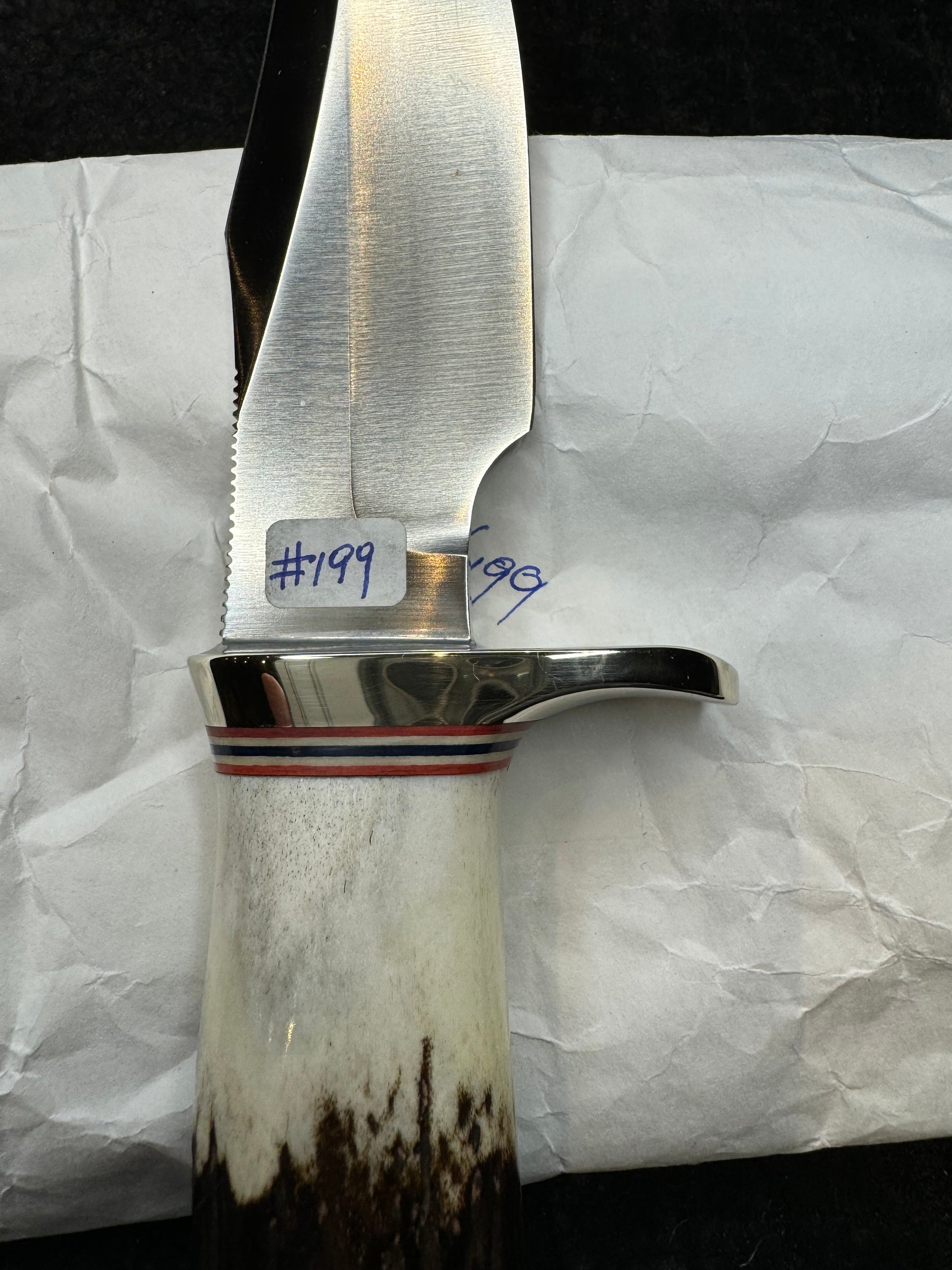 New Randall Knife Stanaback Special Nickel Silver Hilt Stag Stainless Steel