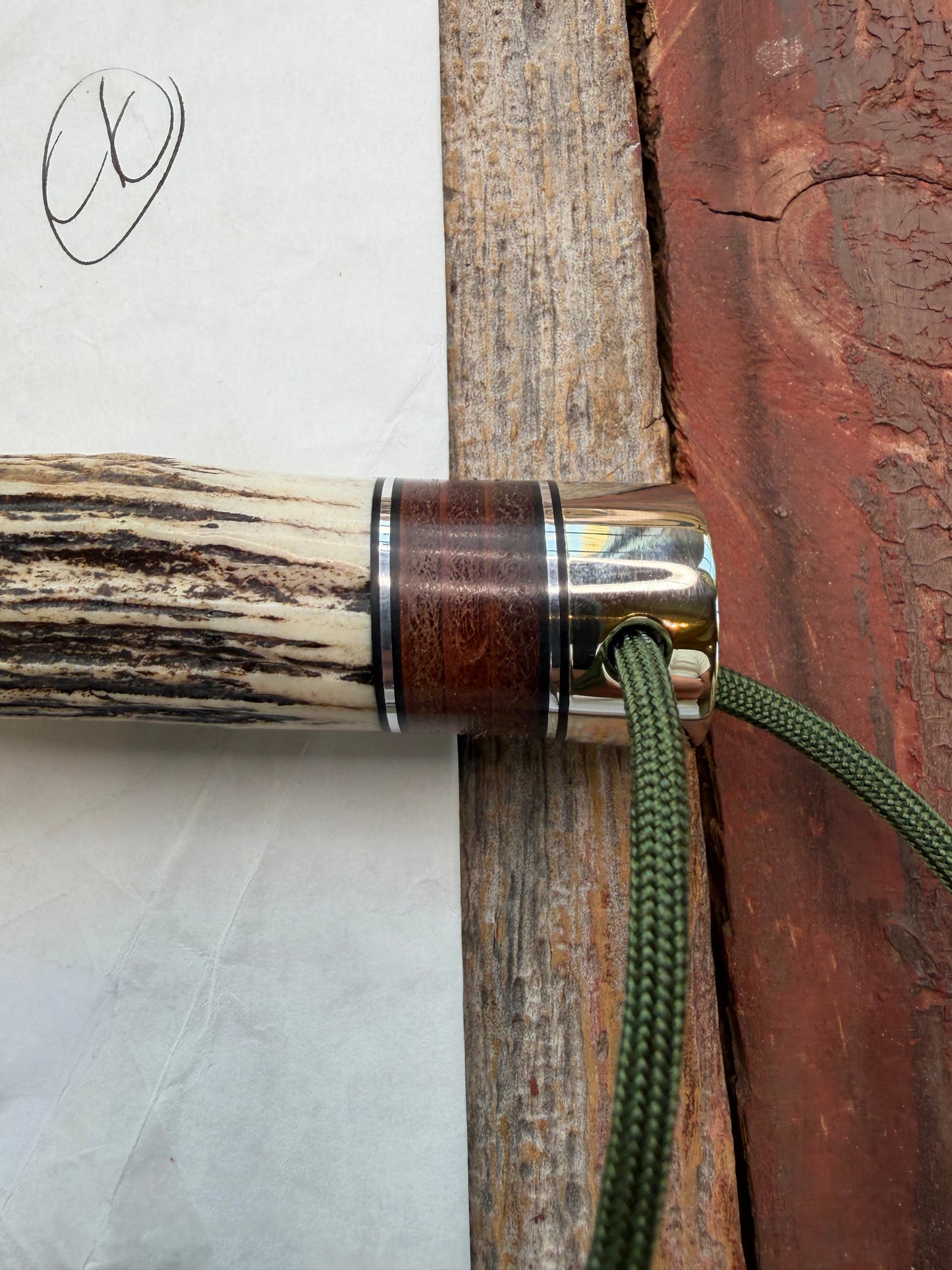 New in paper Randall Knife Model 26 Pathfinder. Stag, Black and Aluminum and leather spacers, Lanyard, NSH and buttcap.
