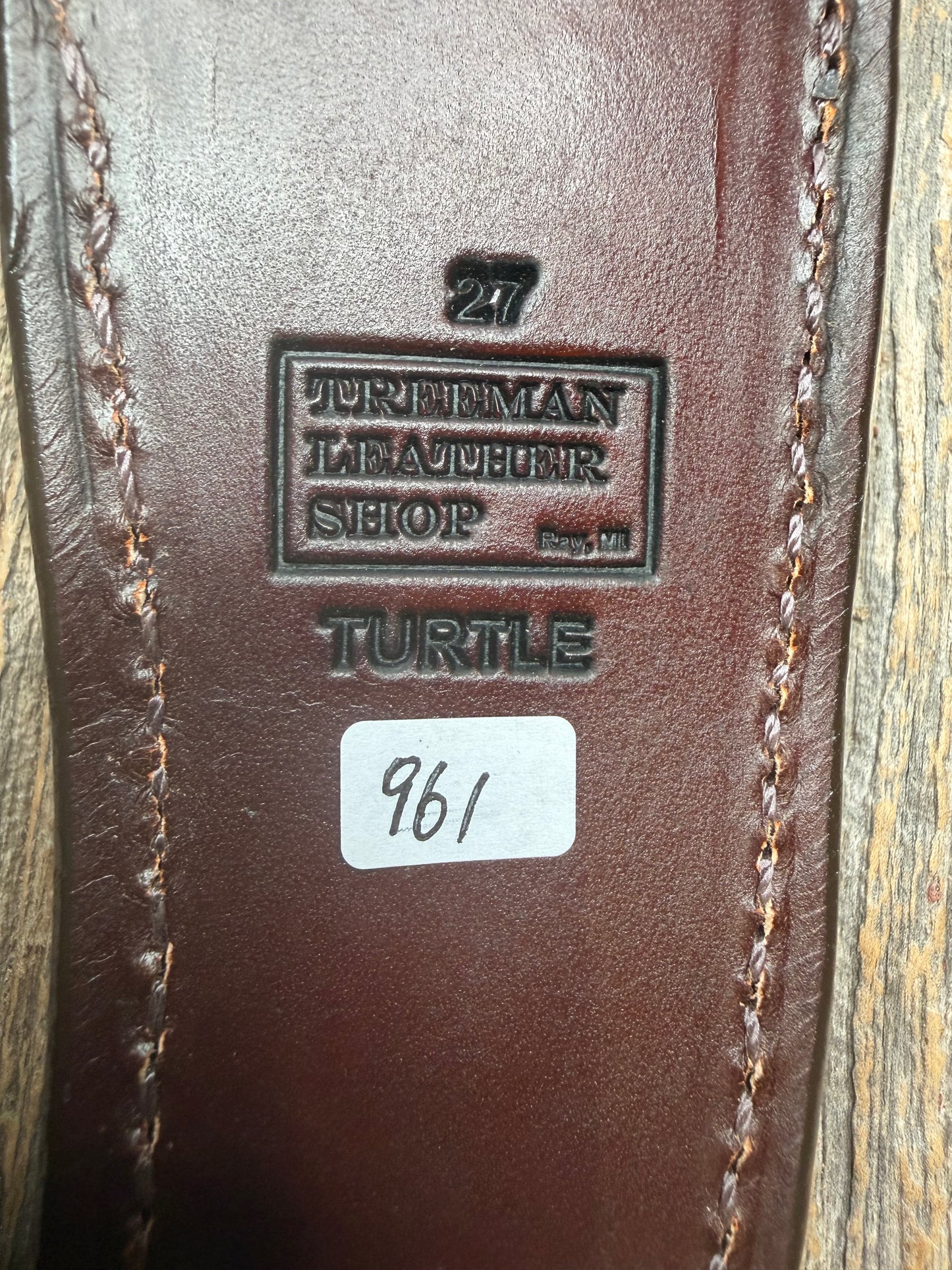 Randall Model 27 Sheath in Exotic Dark Brown Snapping Turtle by Treeman. Straight hilt and new black canteen snap… Spiked Dragon tail portion of the turtle.