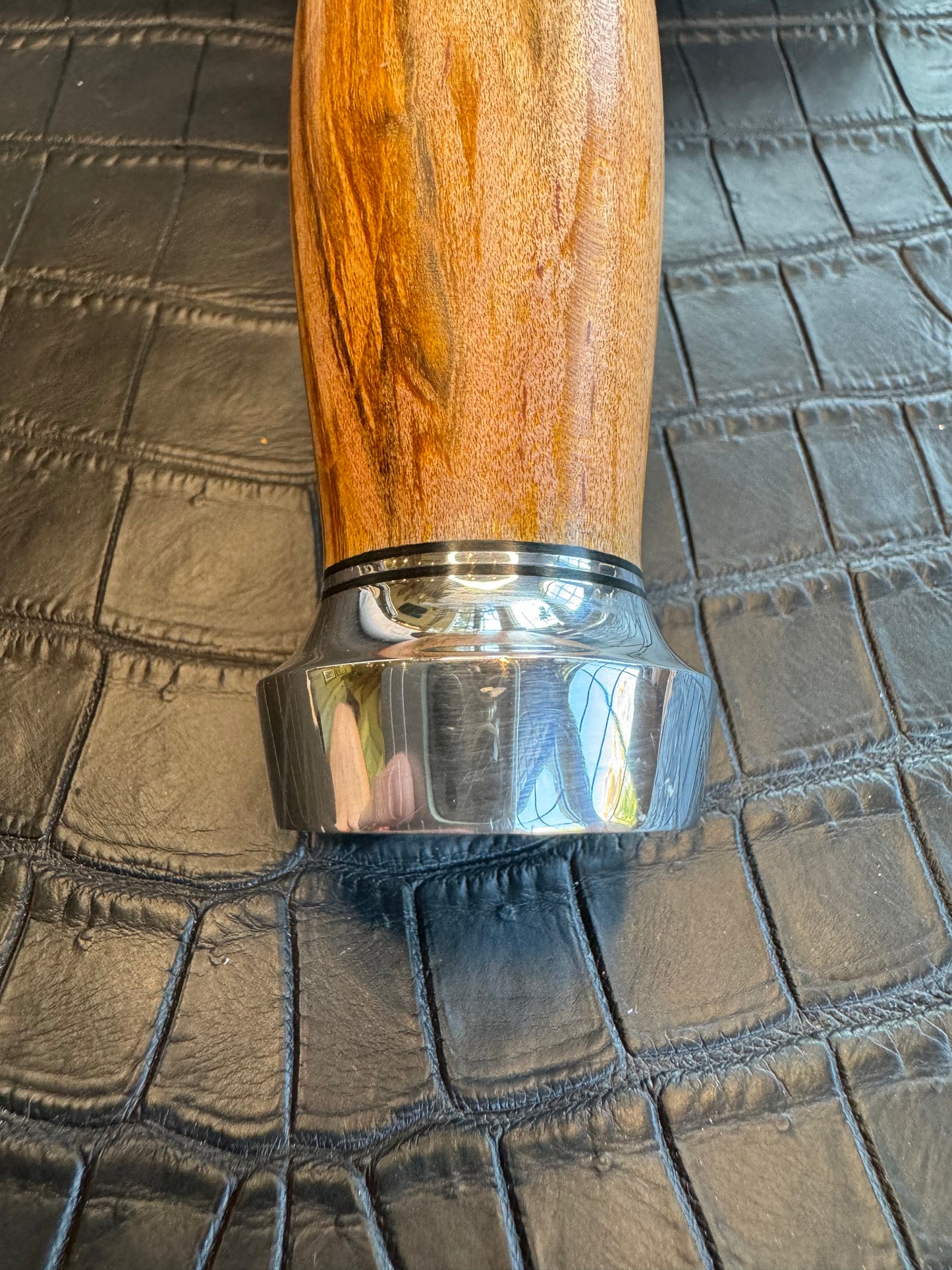 New in Paper Randall Knife Clinton Special TC Nickel Hilt Stainless Steel Cedar Wood Handle.