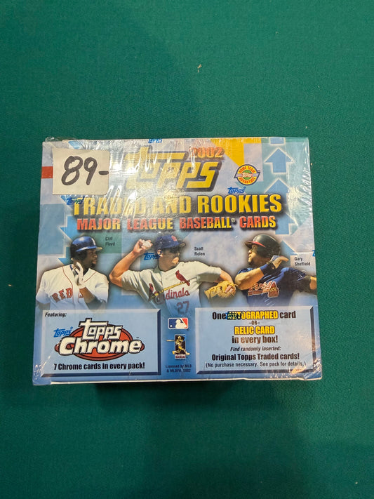 2002 Topps Traded and Rookies MLB Baseball HTA 10 PACKS FACTORY SEALED BOX