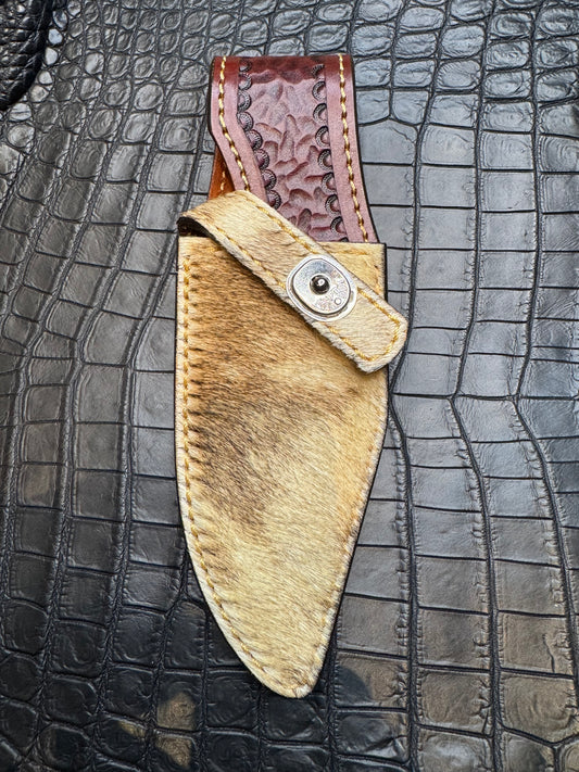 Randall Model 19-5 Exotic Giraffe Skin Sheath from Treeman.