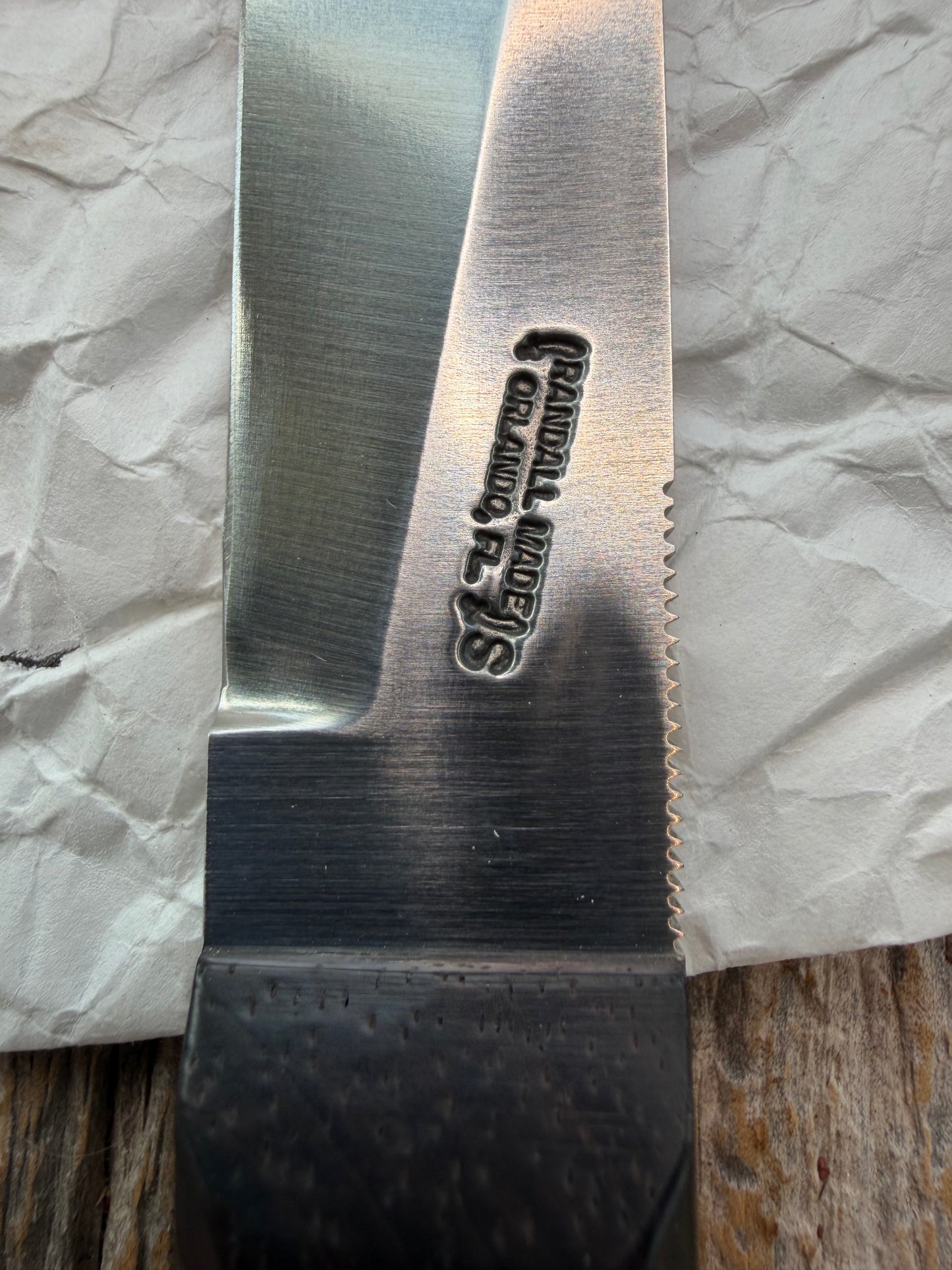 New in Paper Randall Knife Model 10-4 Fisherman Rosewood Handle Stainless Steel
