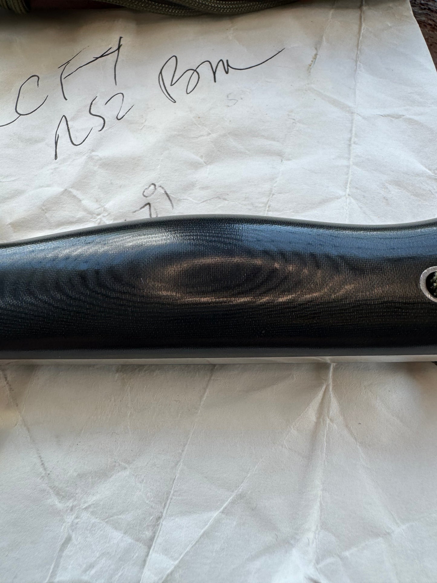 New in Paper Randall Knife Model Combat Companion Black Micarta Handle Stainless Steel, NSH , Lanyard, Nickel Silver Double Hilt.