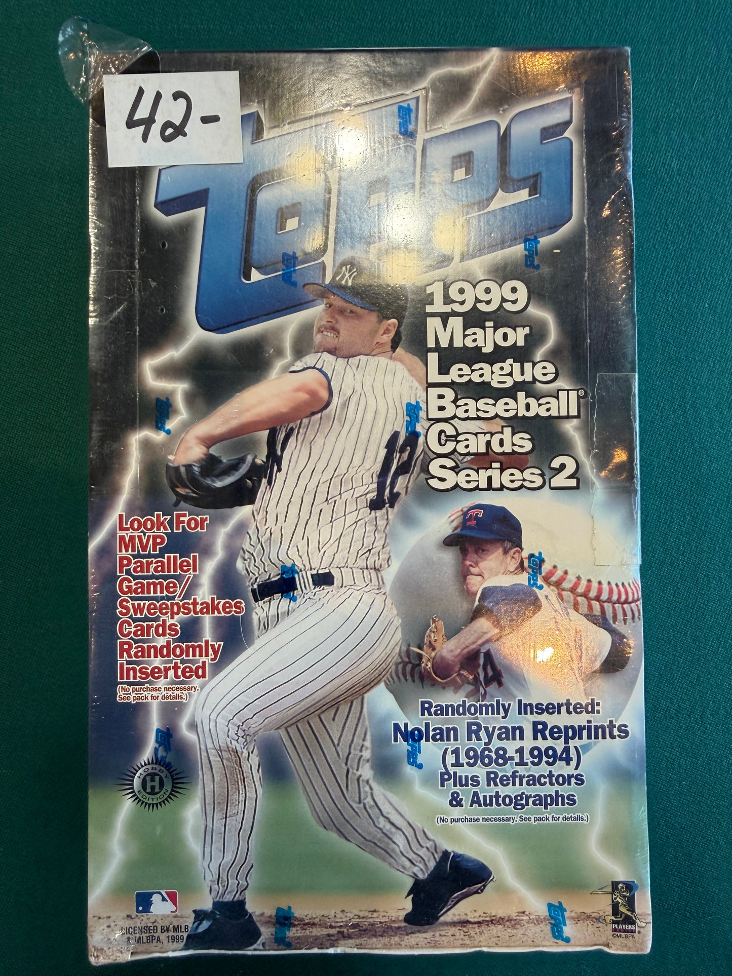 1999 Topps Baseball Series 2 Sealed 36 Pack Hobby Box Nolan Ryan POSSIBLE Auto