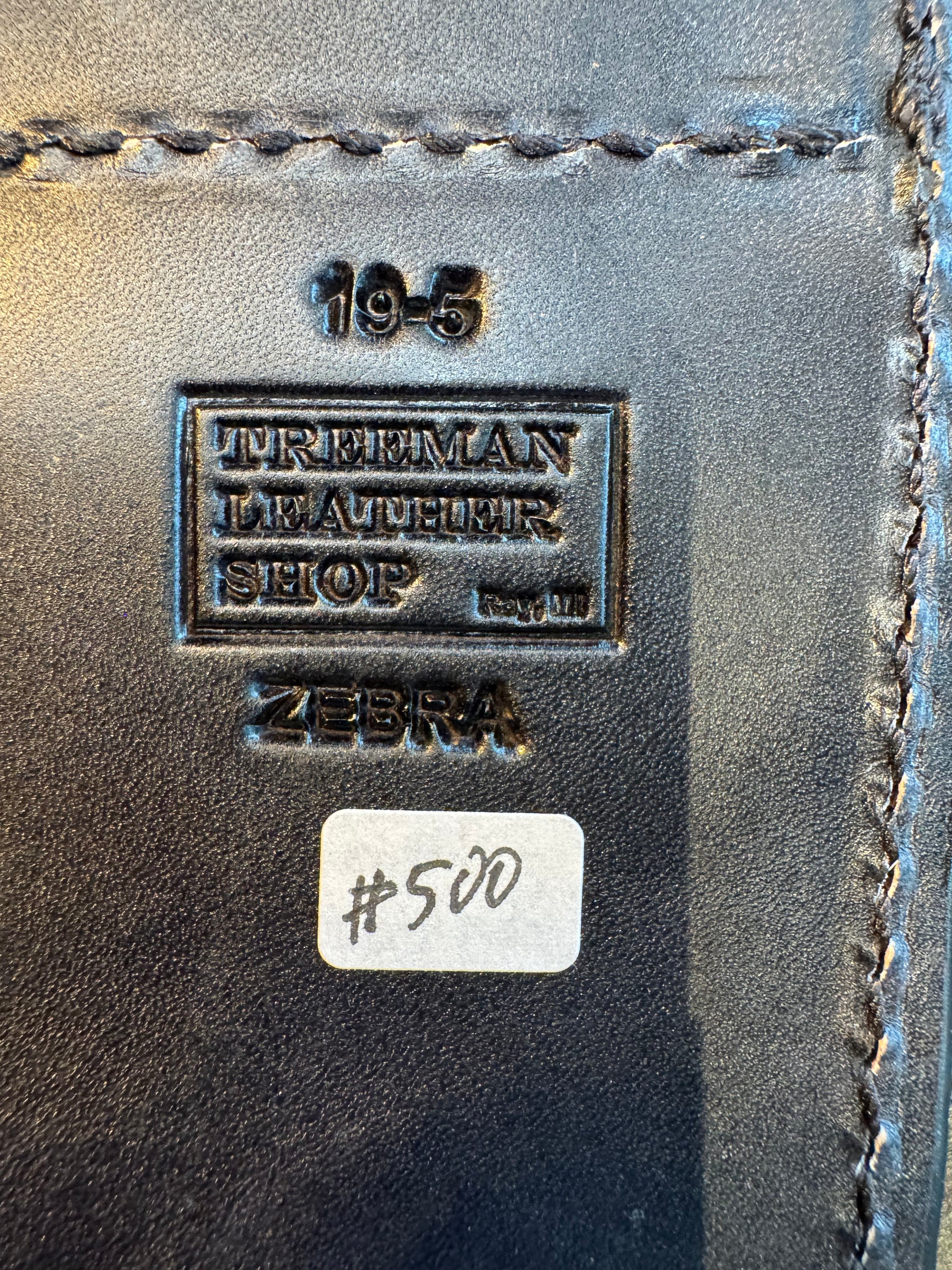 Randall Model 19-5 Exotic Zebra Skin Sheath from Treeman.
