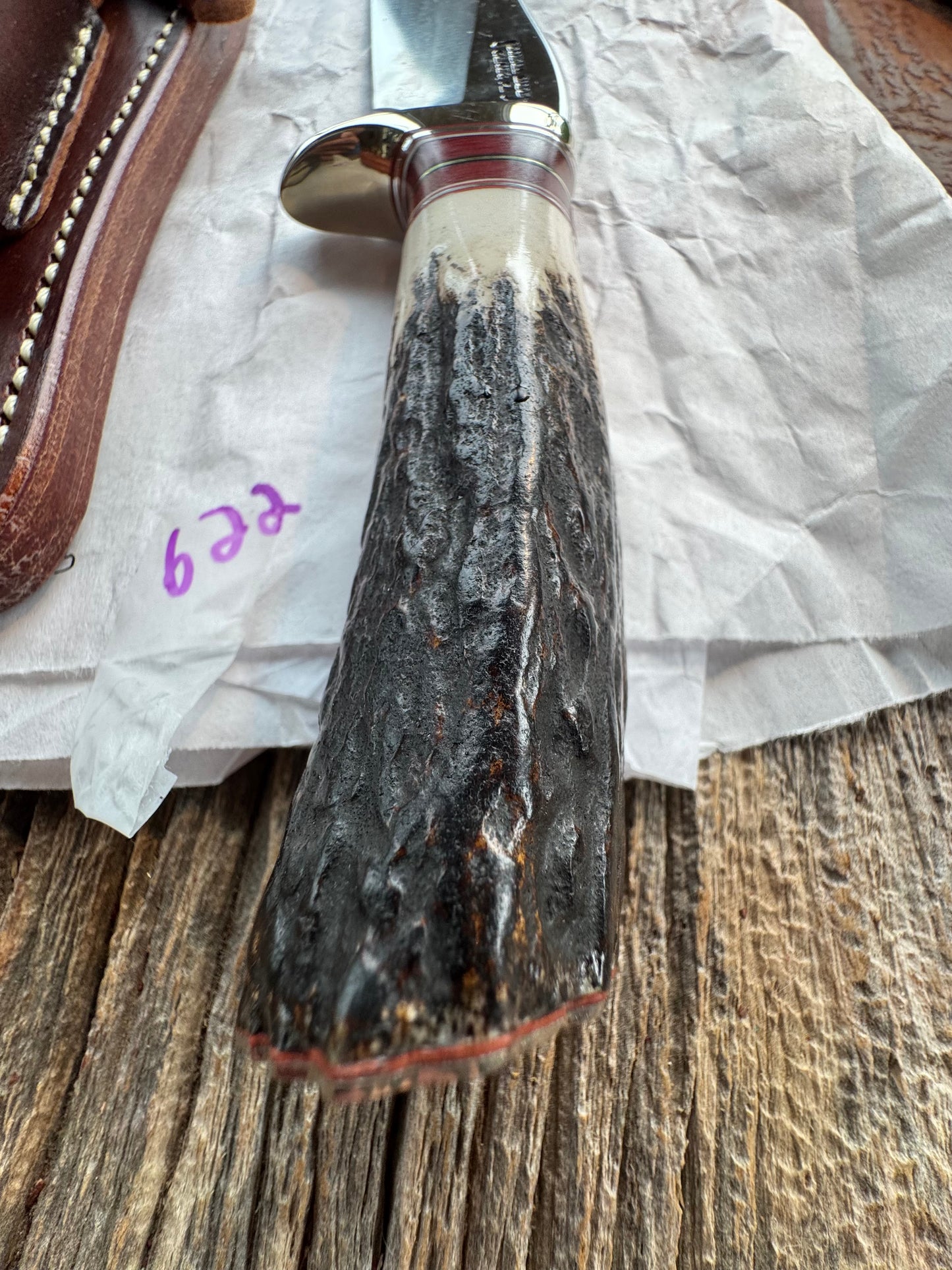 New in Paper Randall Knife Model 27 Trailblazer Stag Handle Stainless Steel, NSH and butt cap, 13 Spacer option.