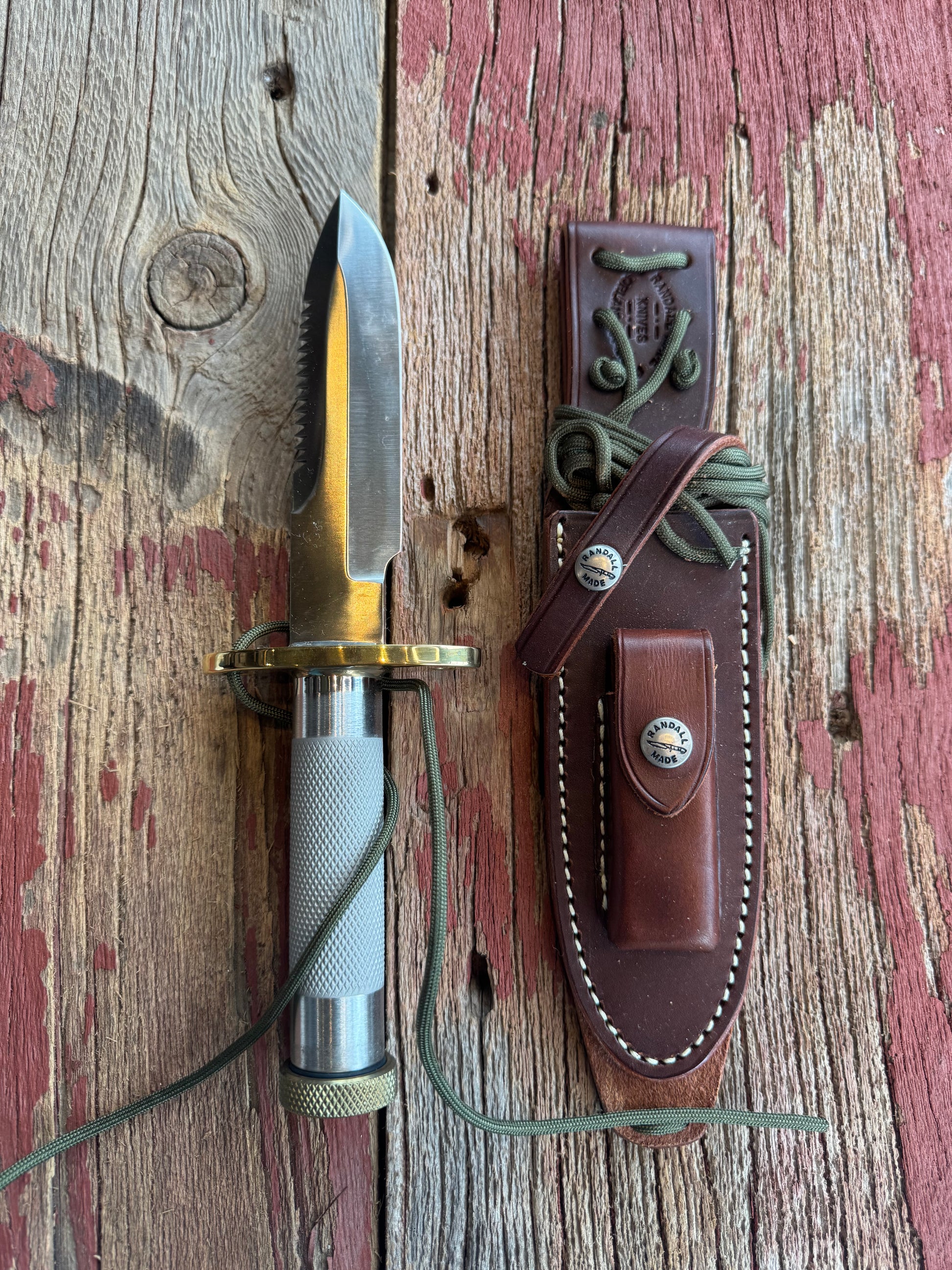 New in Paper Randall Knife Model 18-5.5 Stainless Steel Compass New