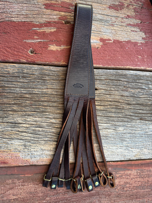 Rare Filson Game or Bird Strap in Heavy Bridle and Leather| Dark Brown| Made in the USA