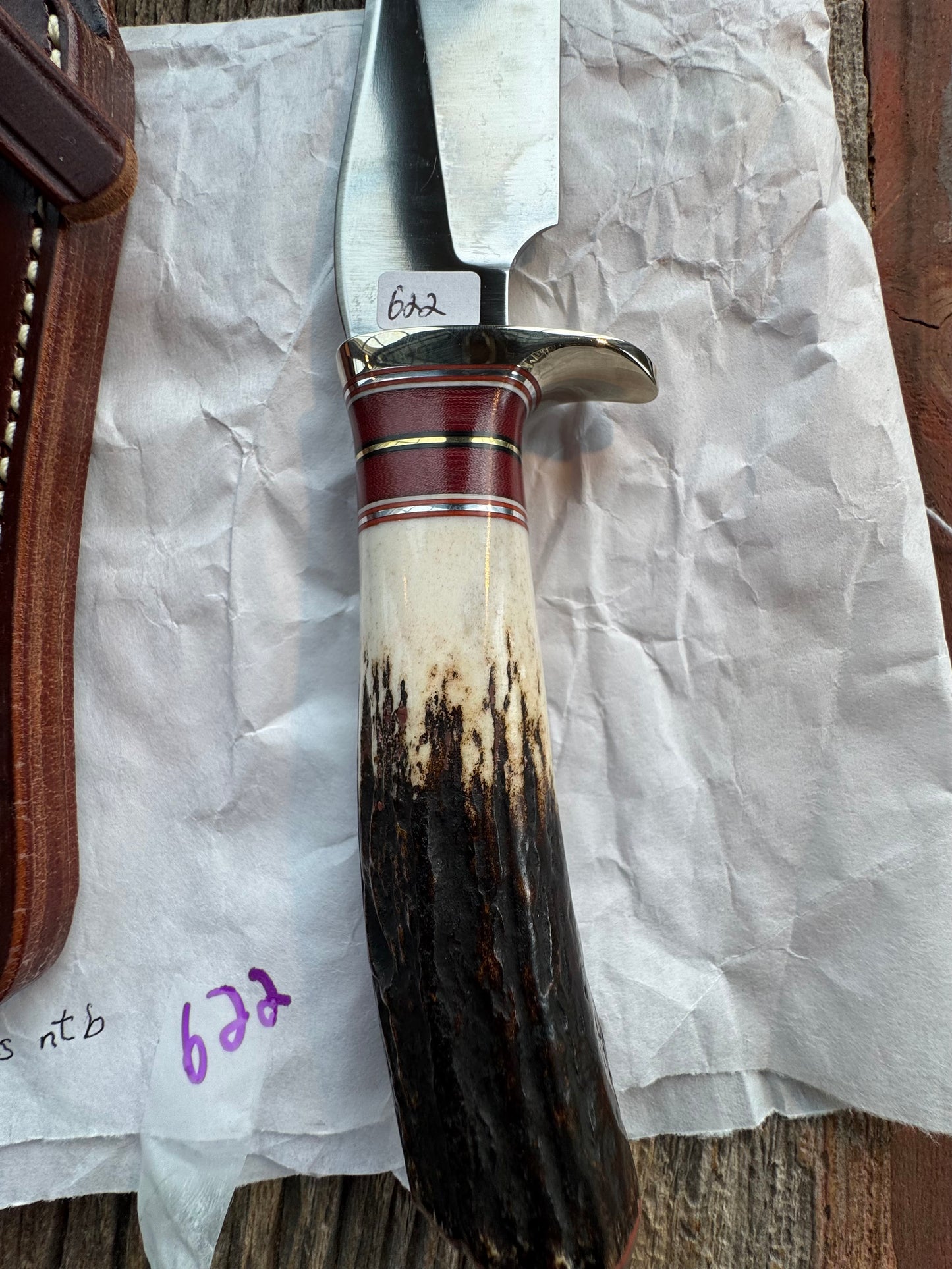 New in Paper Randall Knife Model 27 Trailblazer Stag Handle Stainless Steel, NSH and butt cap, 13 Spacer option.