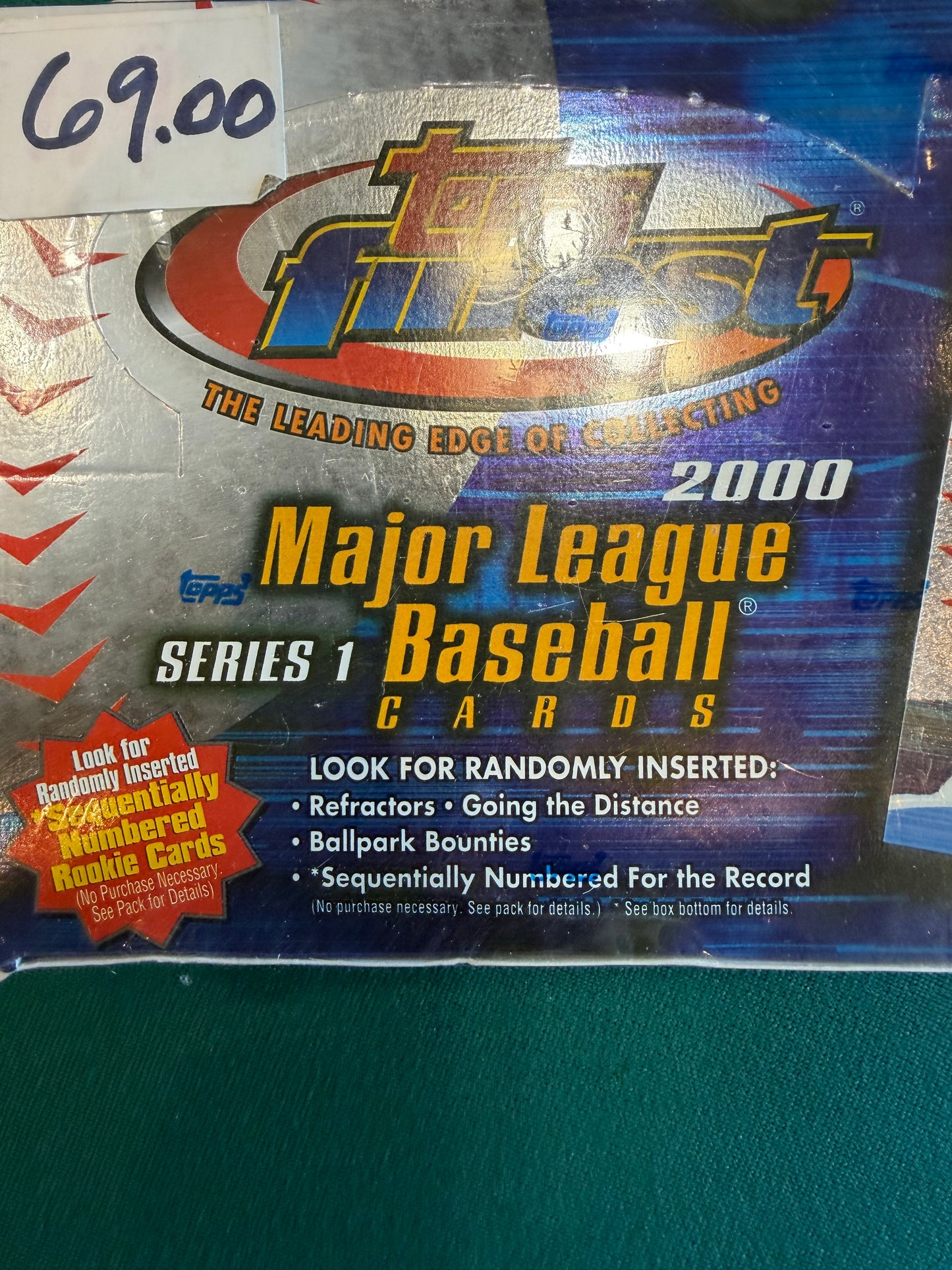 2000 TOPPS FINEST MAJOR LEAGUE BASEBALL SERIES 1 FACTORY SEALED HOBBY BOX