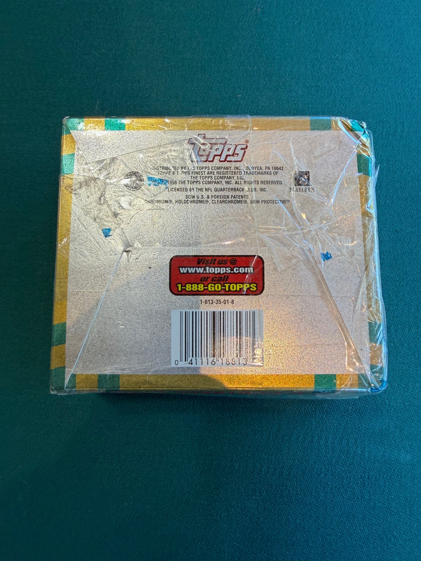 1998 TOPPS FINEST FOOTBALL FACTORY SEALED JUMBO BOX WAX HOBBY SERIES 1 PEYTON MANNING 12 packs