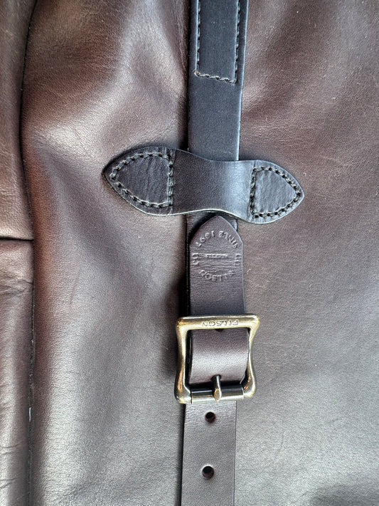 Filson Sierra Weatherproof Leather Rolling Carry-On Bag Luggage 11070439