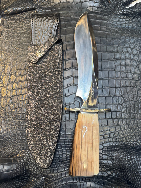 Randall Model 12-11 Large Sasquatch Sheath in Exotic Black Elephant Trunk by Treeman. (Sheath only)