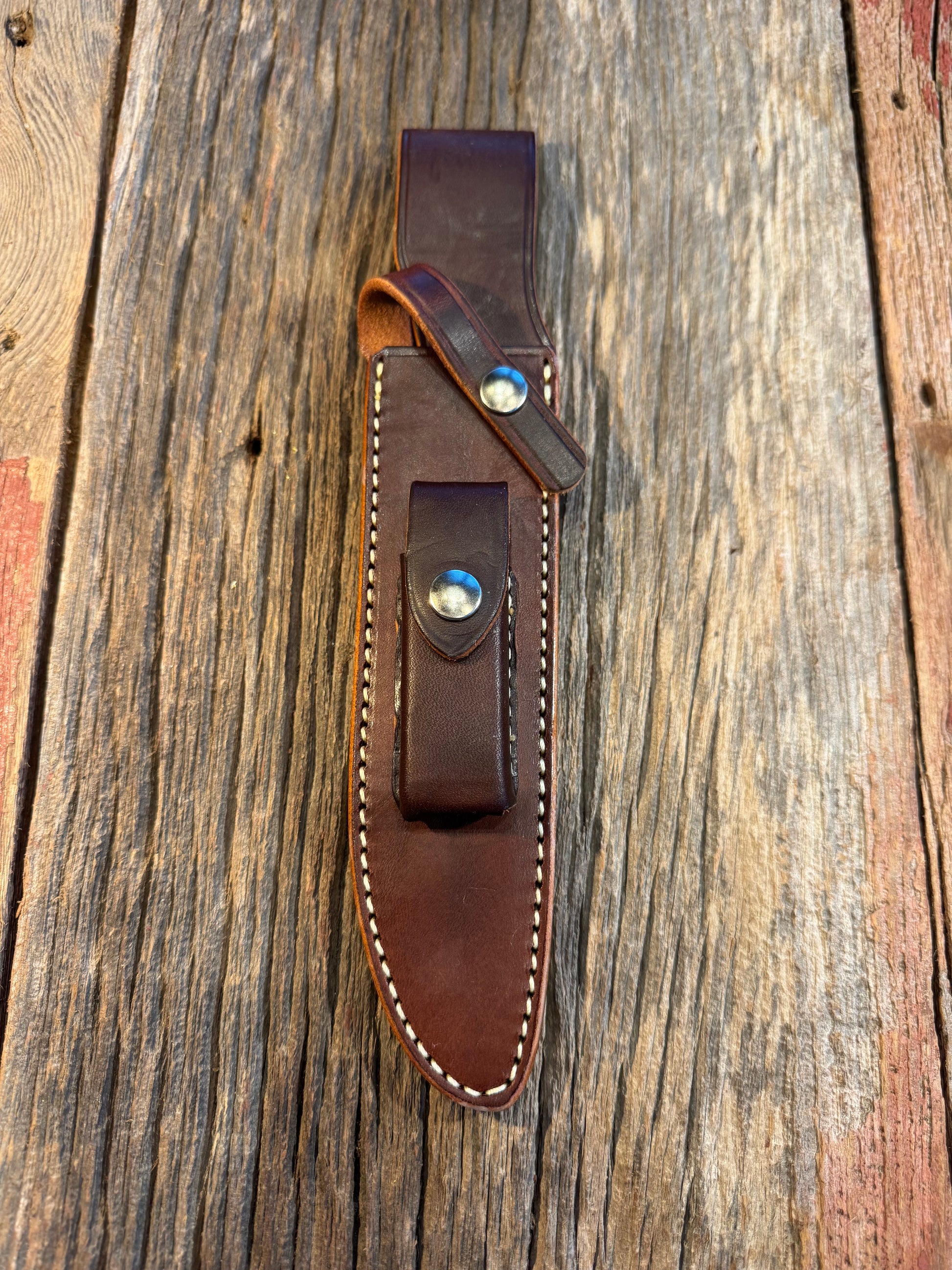 New Randall Sullivans by Gutcher Leather Knife Sheath Model 1-7 with Stone