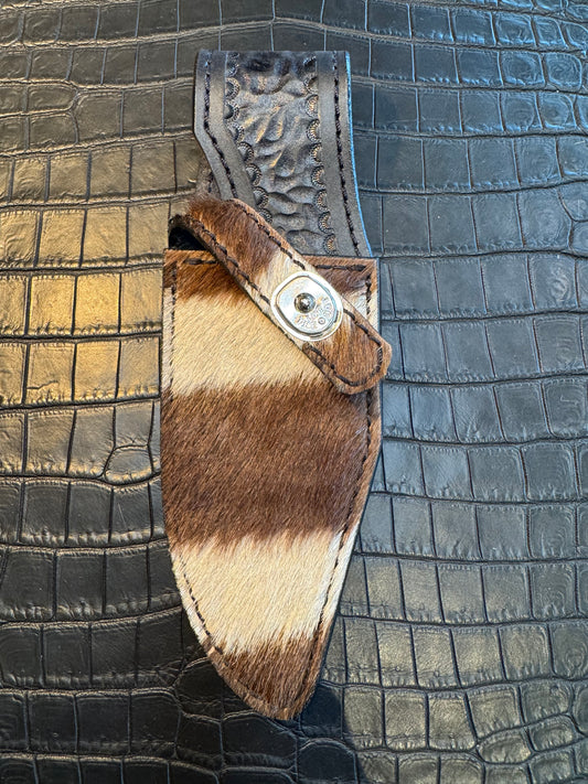 Randall Model 19-5 Exotic Zebra Skin Sheath from Treeman.