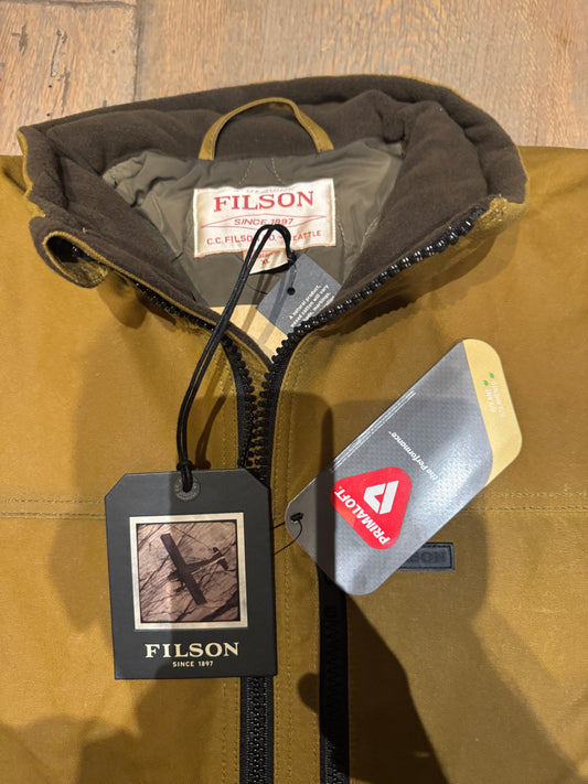 NWT Filson TIN CLOTH PRIMALOFT® JACKET DARK TAN extra Large XL NWT