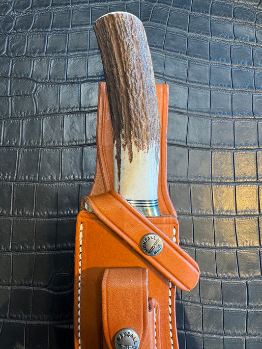 Randall Dealer Special Bowles Skinner in Stag. Nickel Silver Single Hilt and Compass (rare)