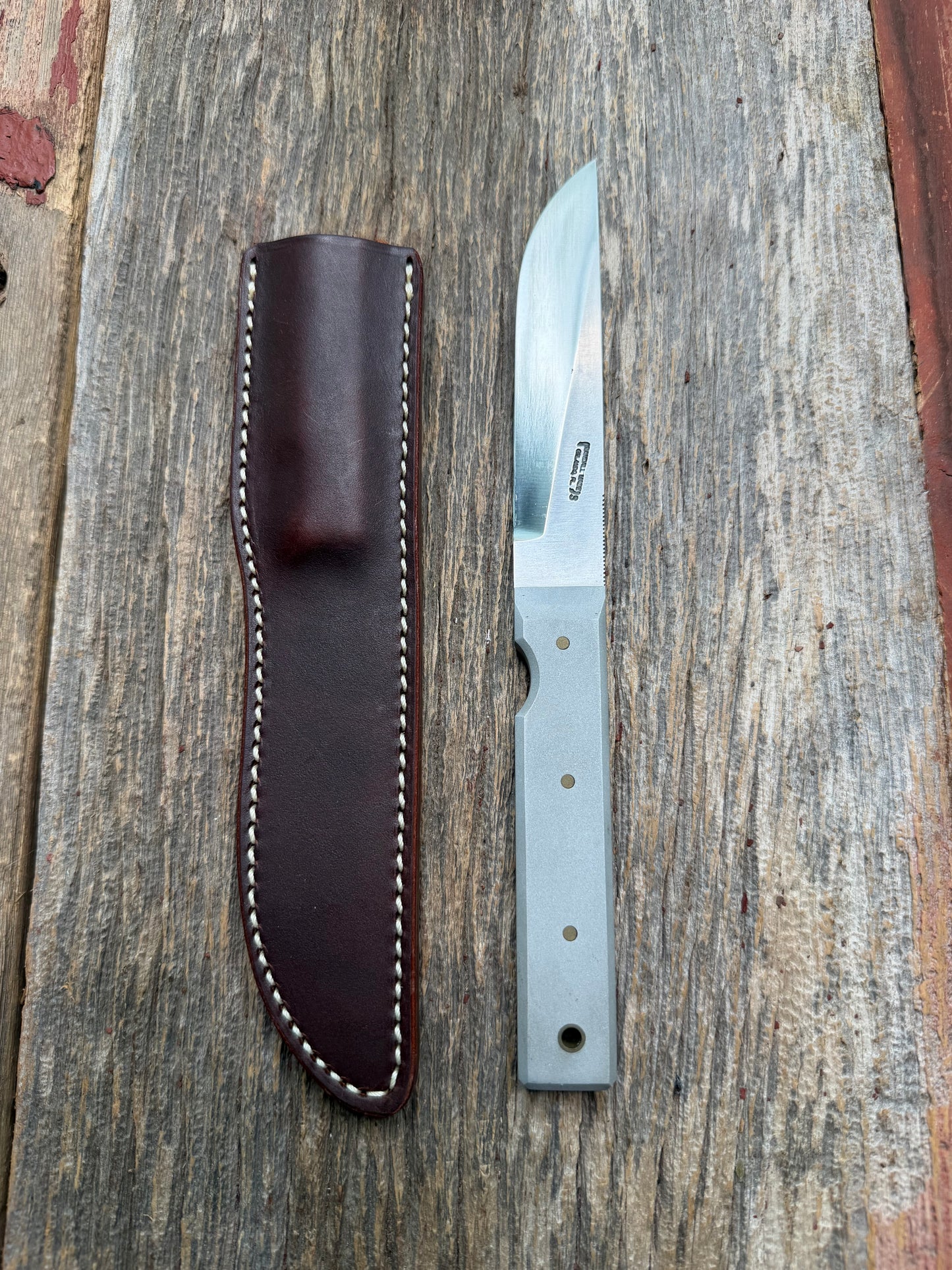 Nice Randall Knife Model 10-5 Fisherman Stainless Blade Aluminum Handle