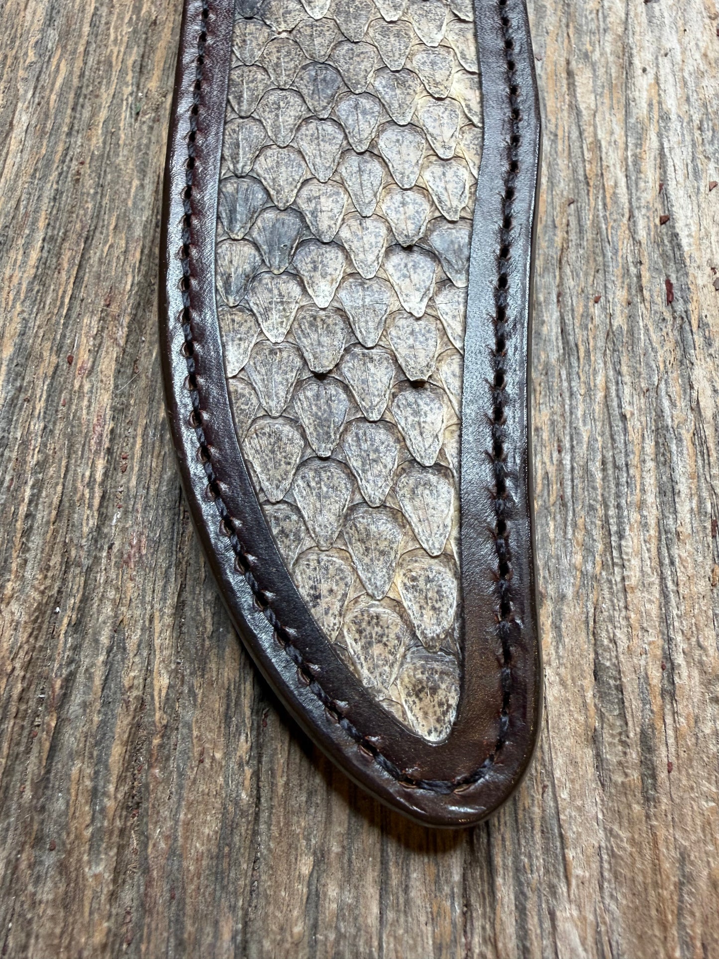 Randall Model Nordic Dealer Special with Western Diamondback RattleSnake skin from Treeman Sheaths.