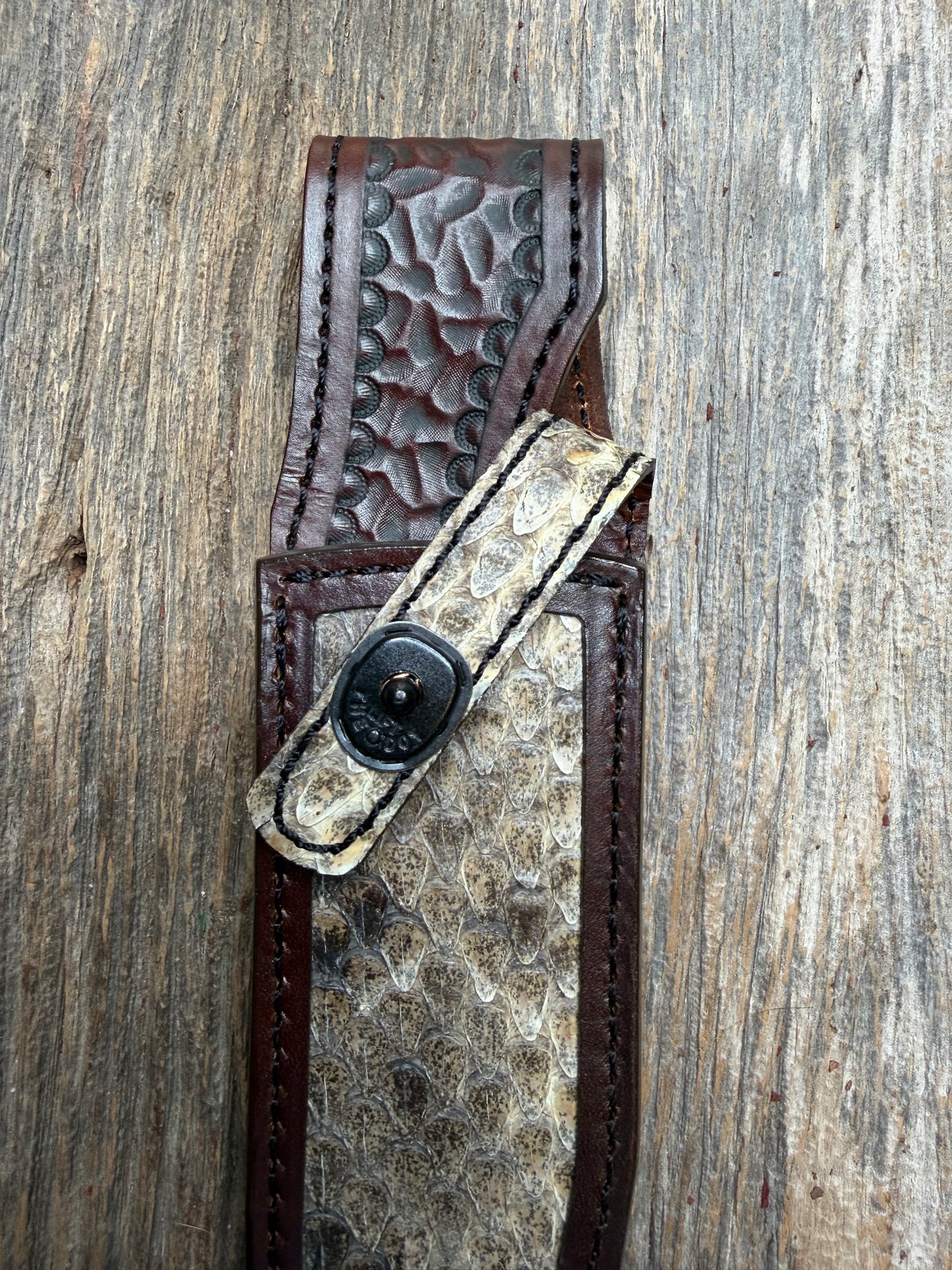 Randall Model Nordic Dealer Special with Western Diamondback RattleSnake skin from Treeman Sheaths.