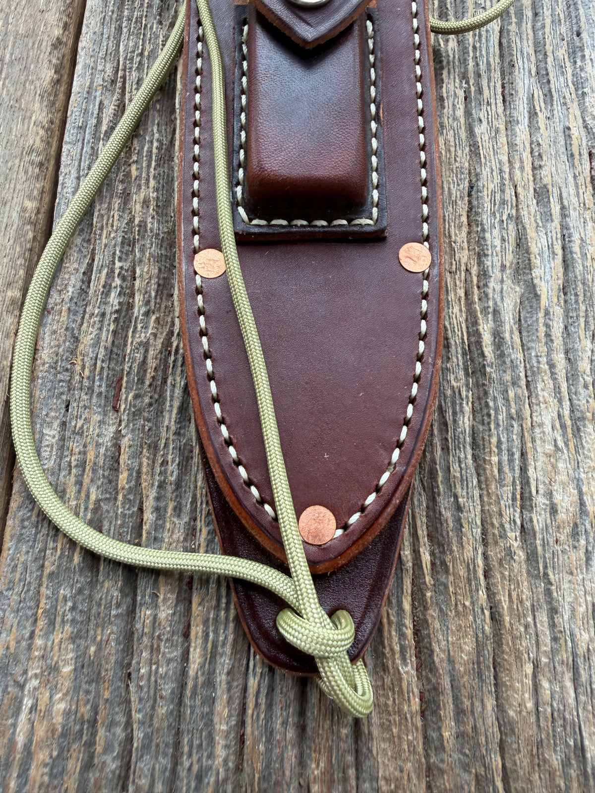New Randall Johnson Gutcher Riveted Rough Back Knife Sheath Model 14 or 18-7.5