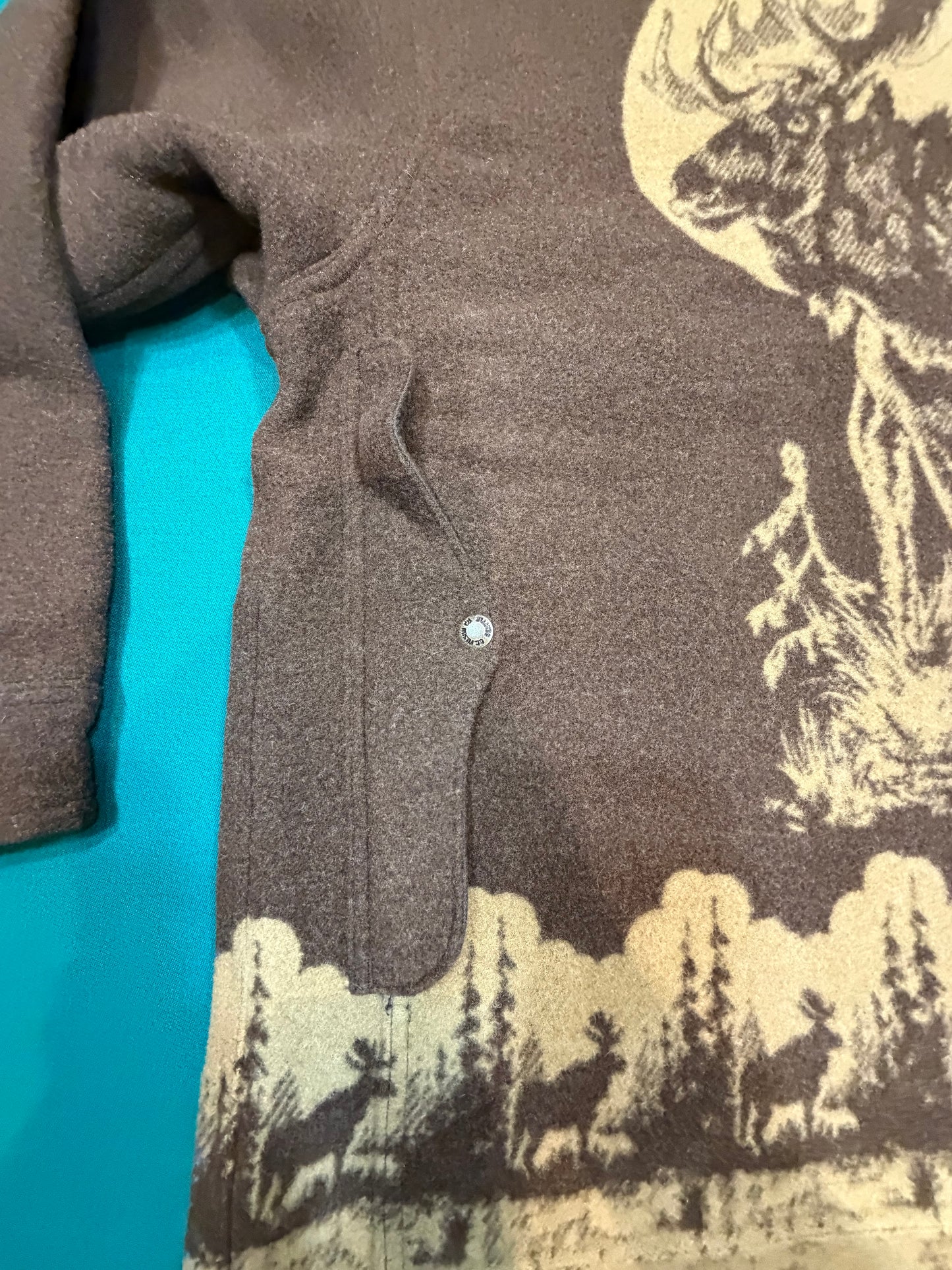 Filson Jacquard Wool Cruiser Brown and Khaki Large #20285029 Made in the USA, Discontinued Factory 1st NWT