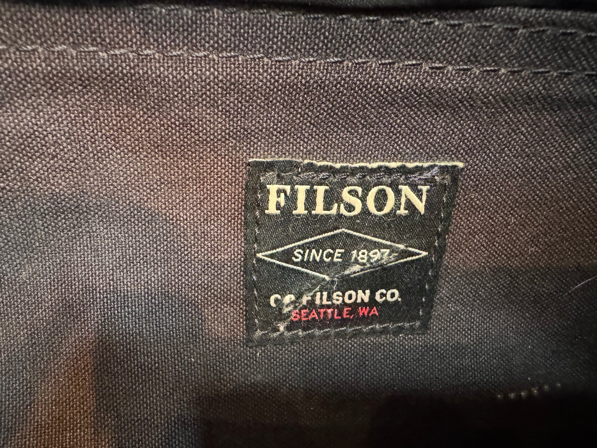 Rare Used Filson Travel Kit Dopp Weatherproof Sierra Brown Leather Made in USA
