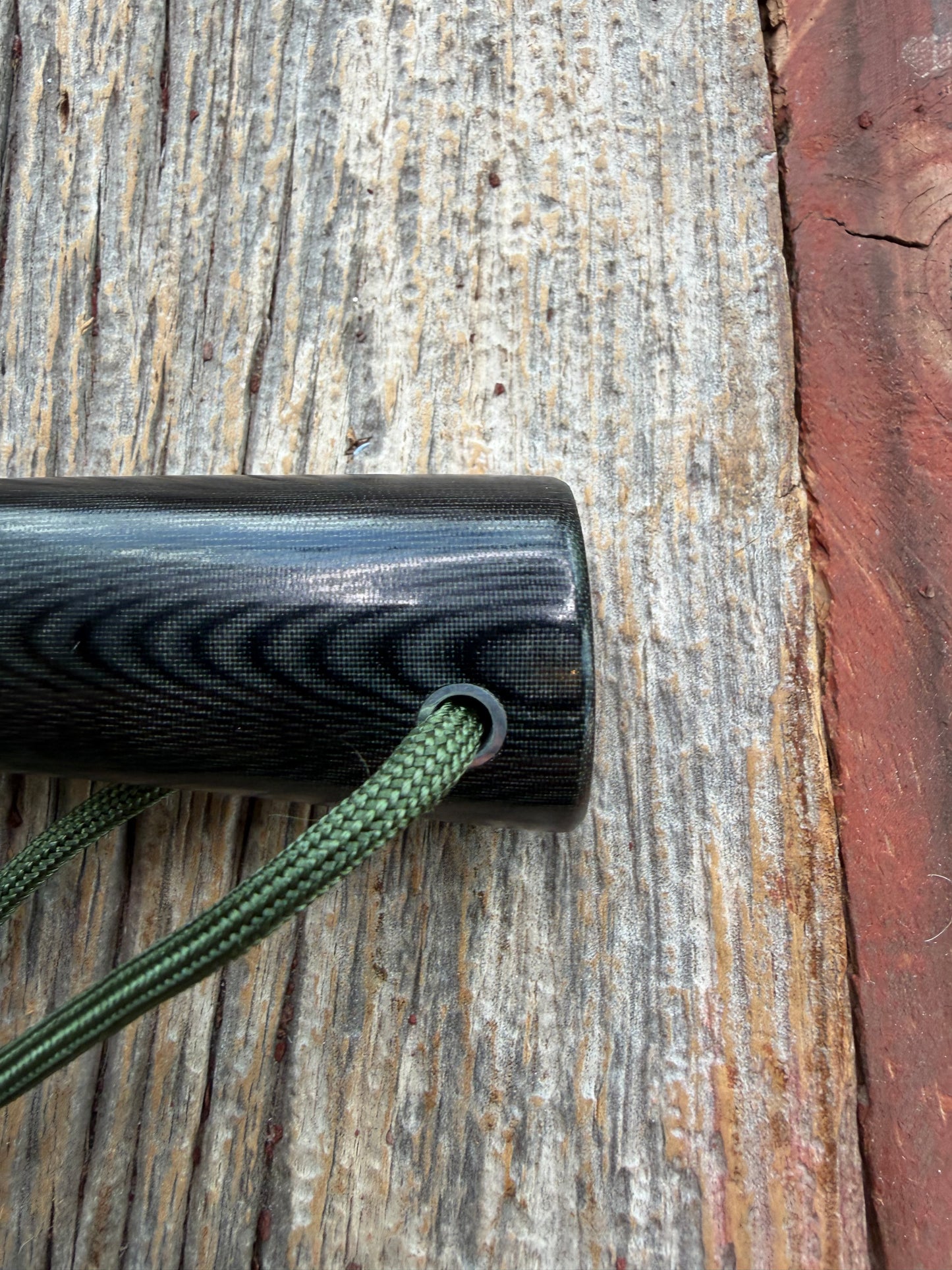 New Randall Non Catalog Model  Cattleman. Black Micarta handle. Nickel silver single hilt and collar. Stainless blade.