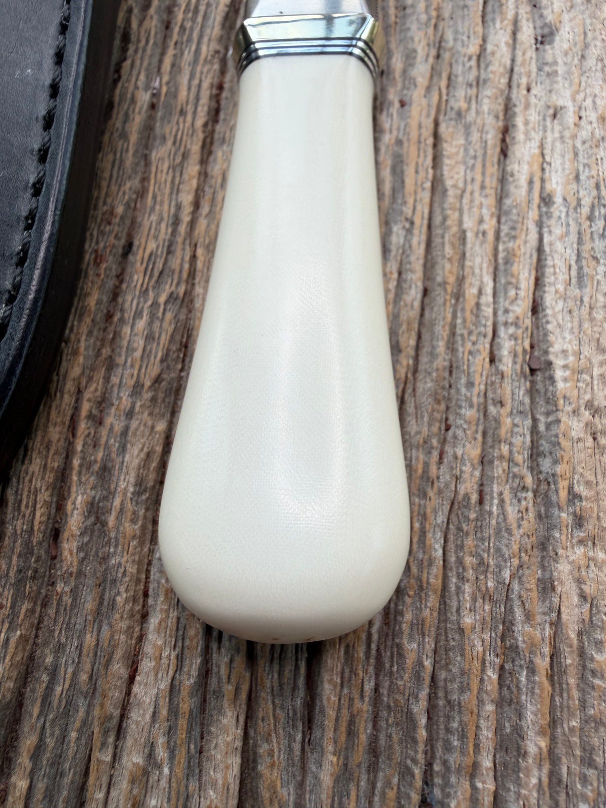 Nice Randall Model “Gambler” 4 Inch in Ivorite Nickel hilt, Stainless, black and aluminum spacers.