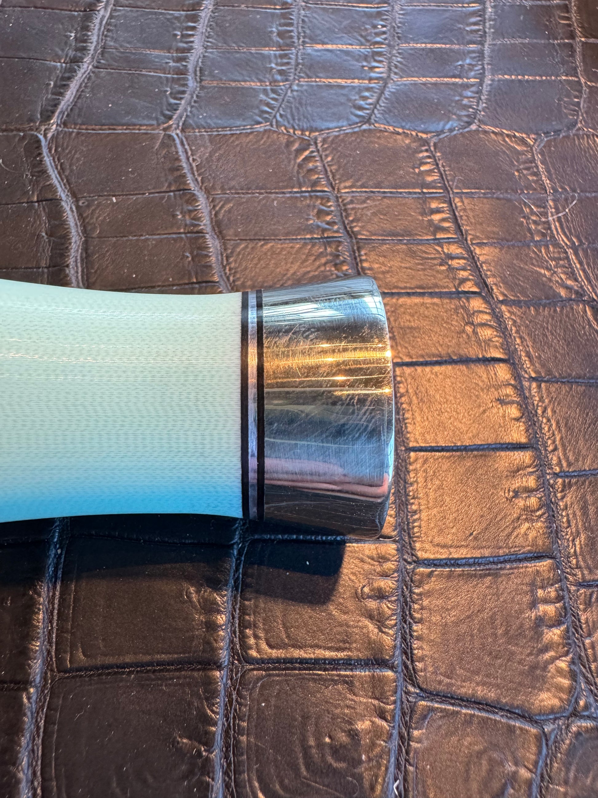 New Randall Knife Model 1-6 Tiffany G-10 Nickel Hilt Stainless Rare